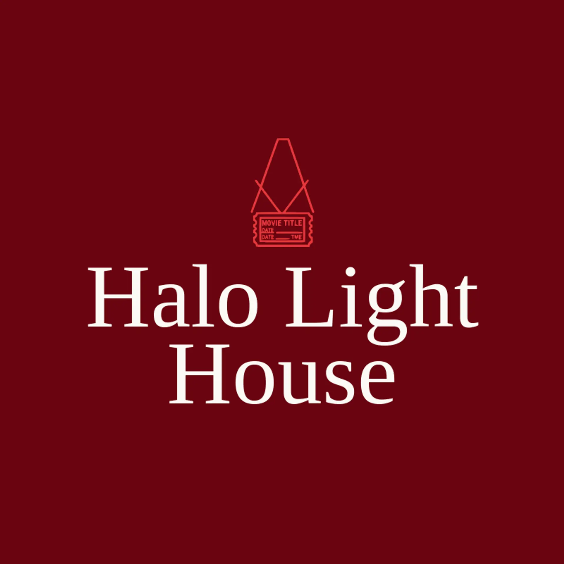 Halo Light House logo for movie theater