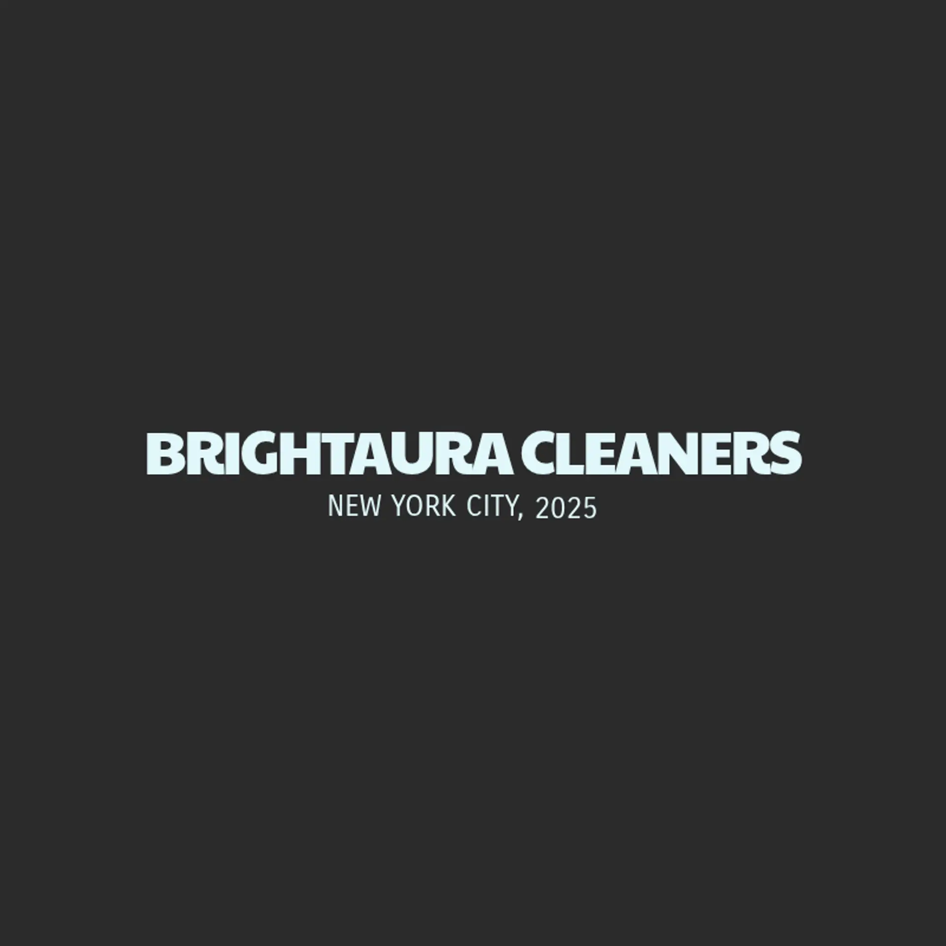 BrightAura Cleaners logo for cleaning company