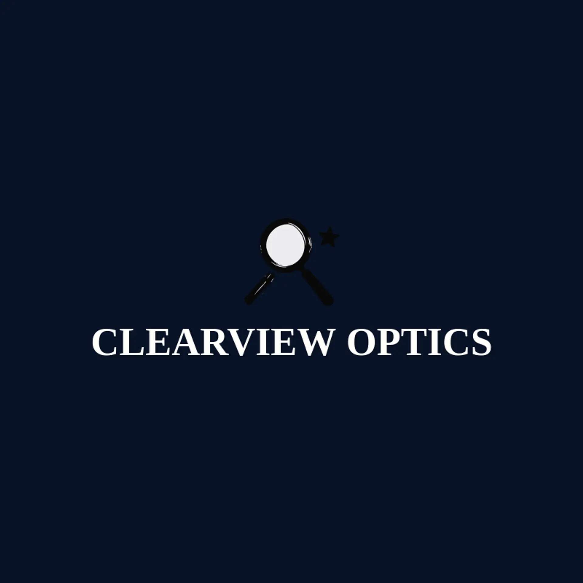 Clearview Optics logo for magnifying glass