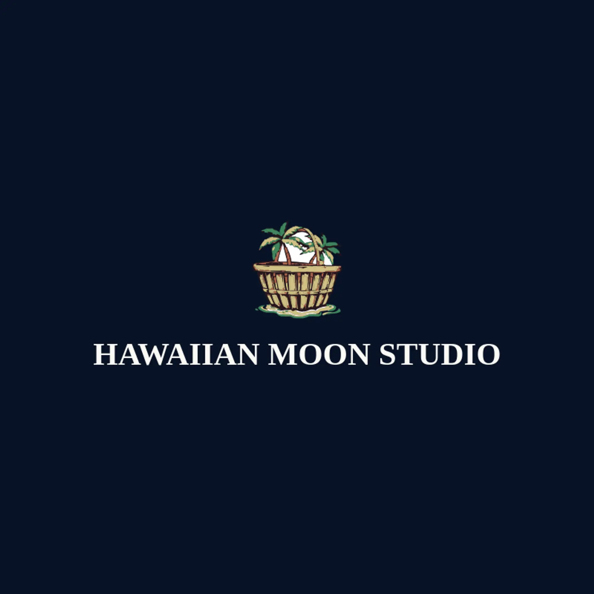 Hawaiian Moon Studio logo for hawaiian