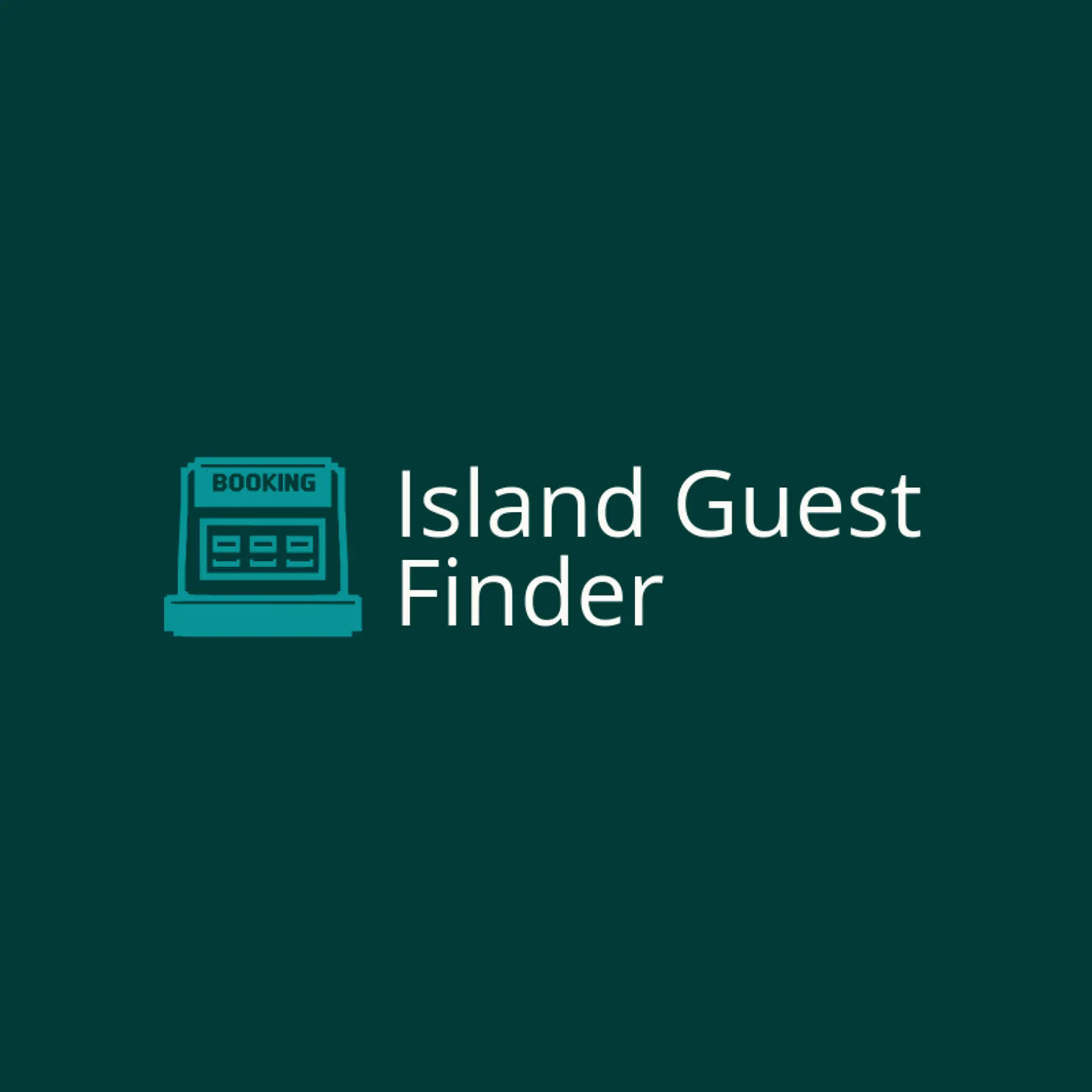 Island Guest Finder logo for booking