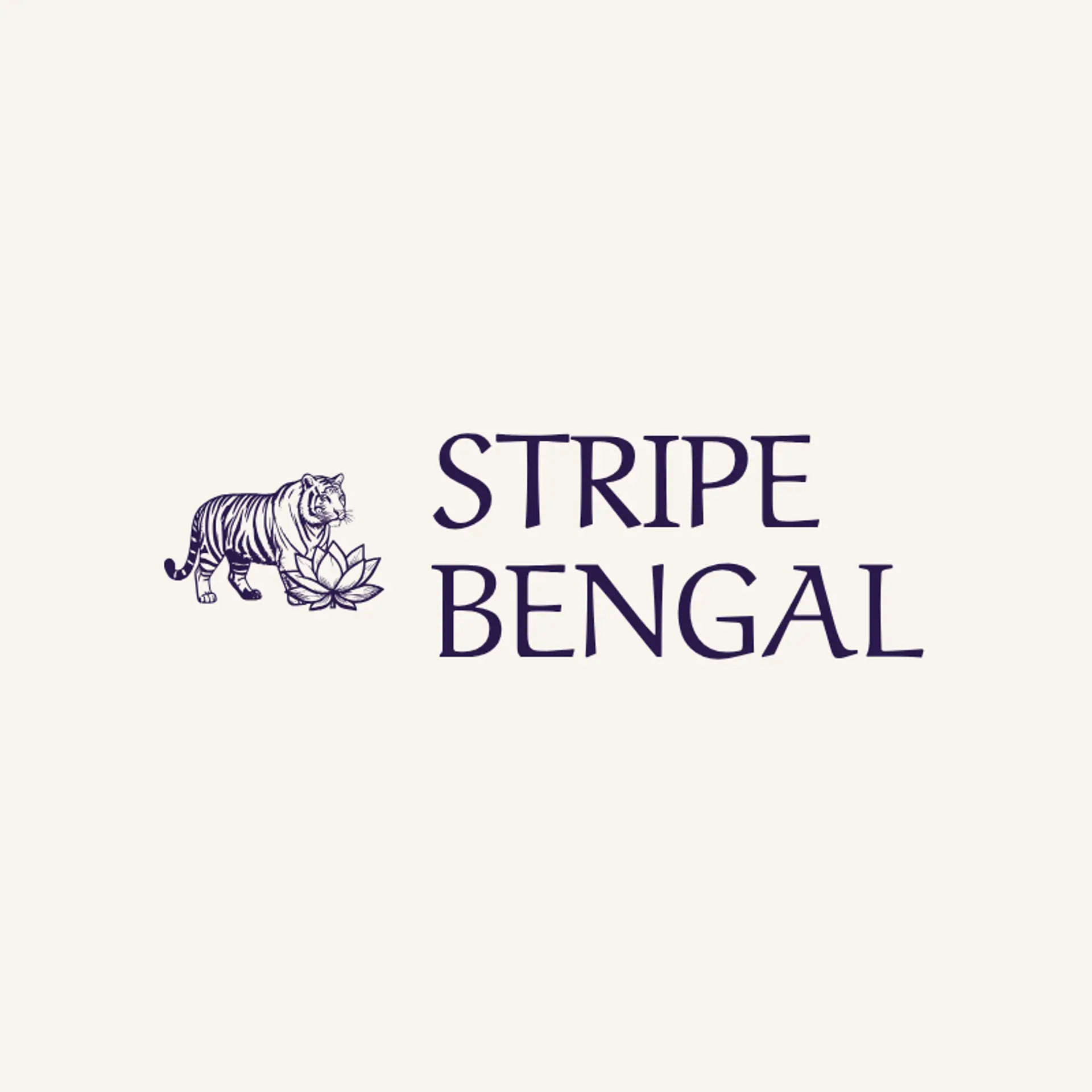Stripe Bengal logo for bengali