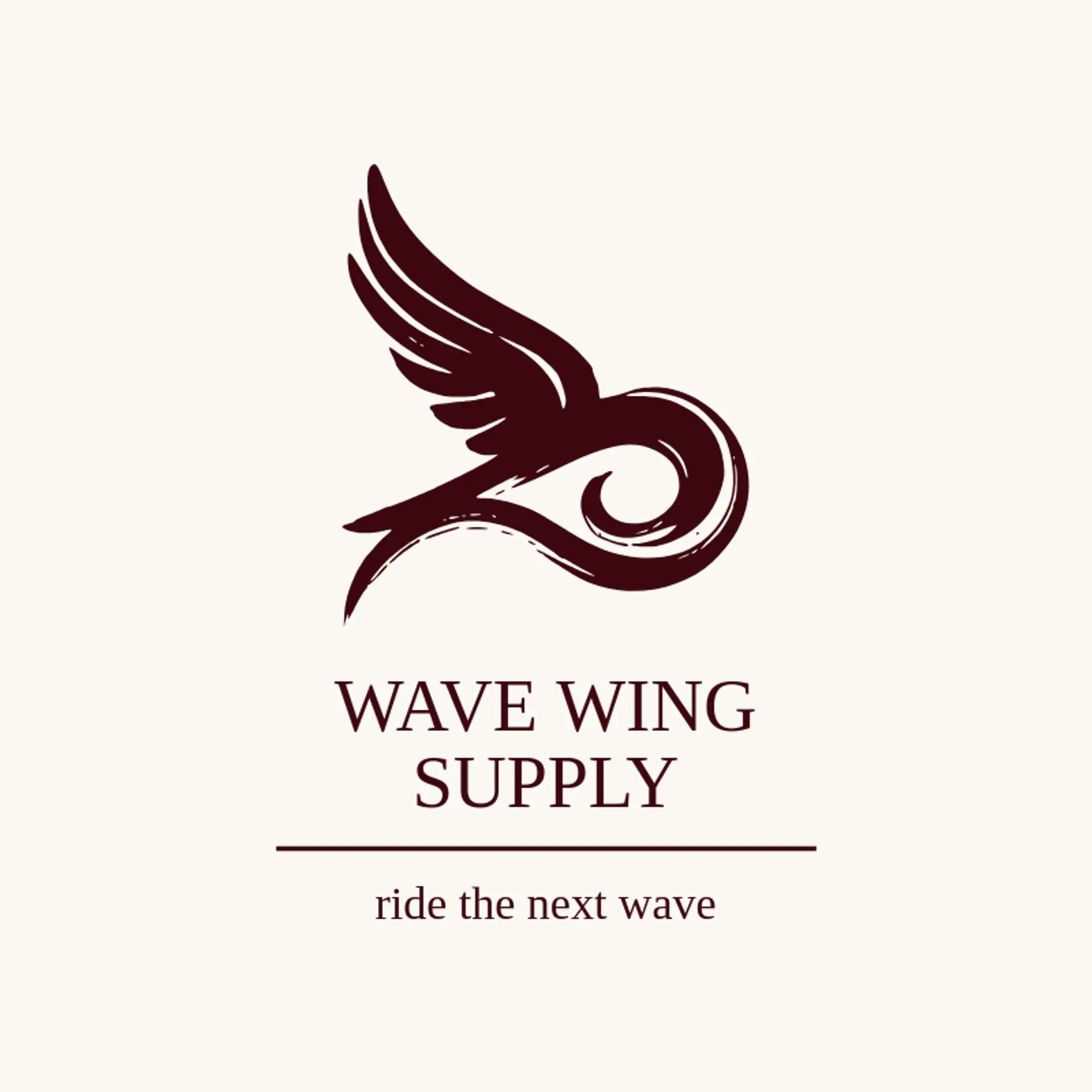 Wave Wing Supply logo for wing