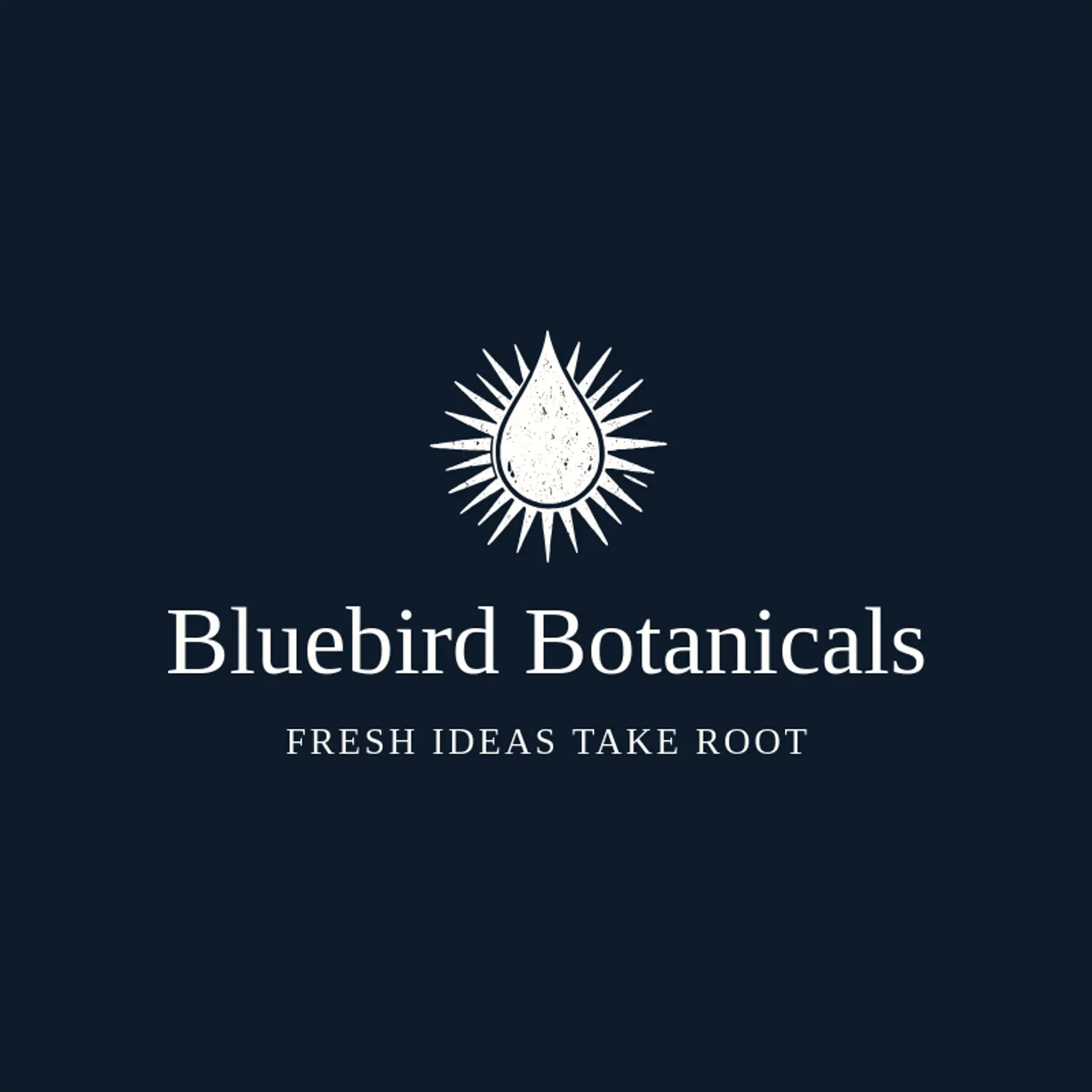 Bluebird Botanicals logo for greenhouse