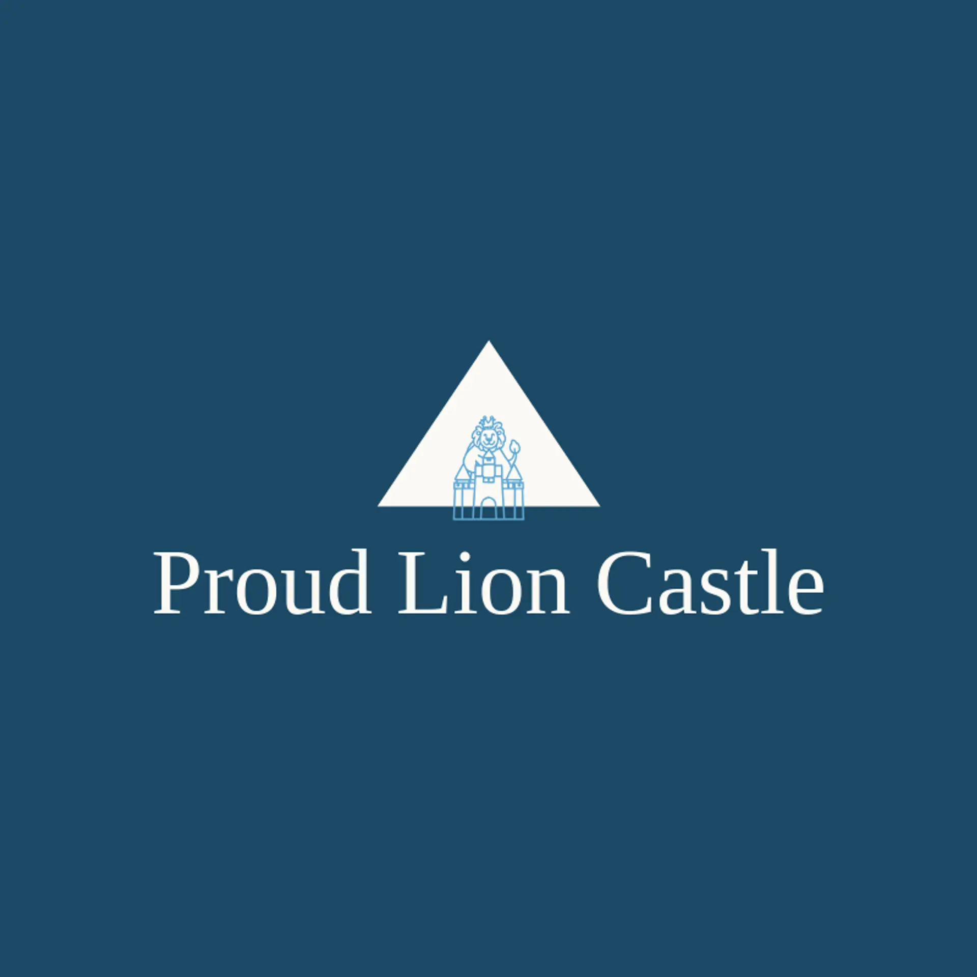 Proud Lion Castle logo for castle