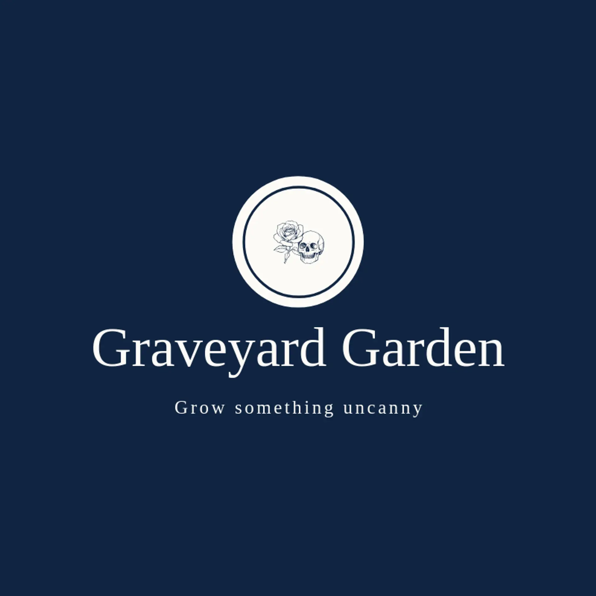 Graveyard Garden logo for spooky