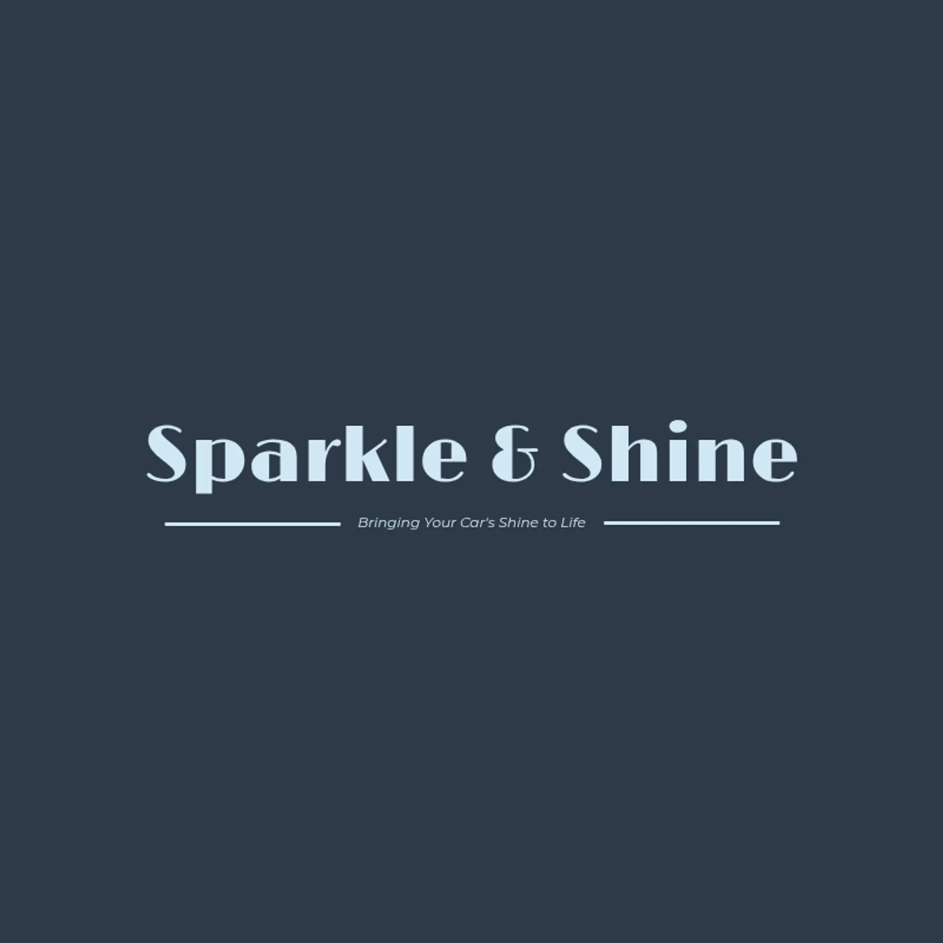 Sparkle & Shine logo for car cleaning