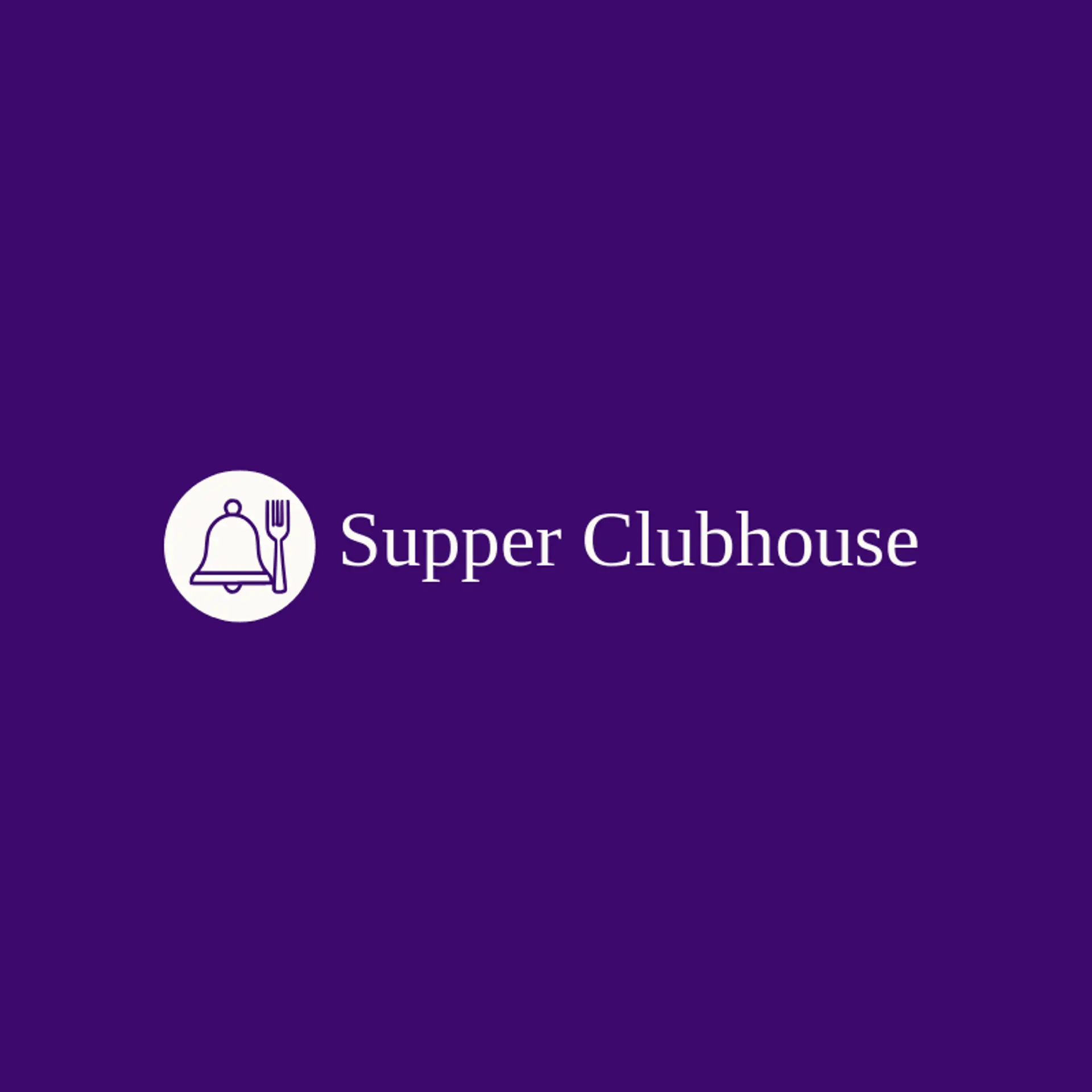 Supper Clubhouse logo for foodie