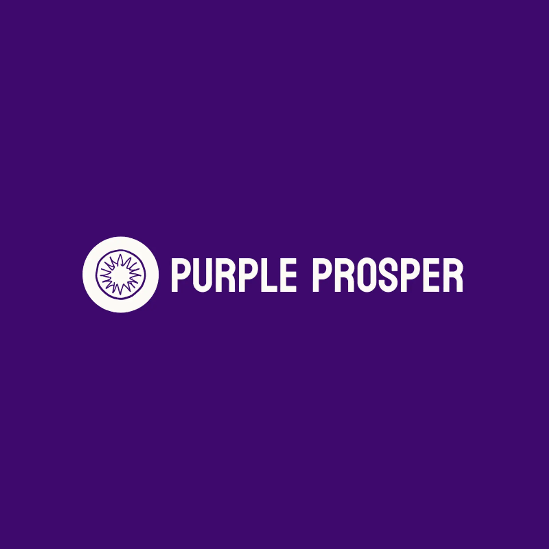 Purple Prosper logo for money