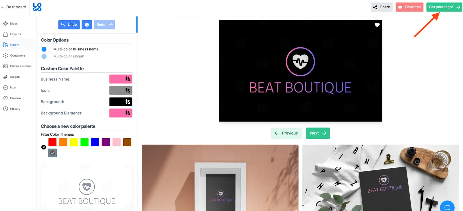 Click the image to customize this logo