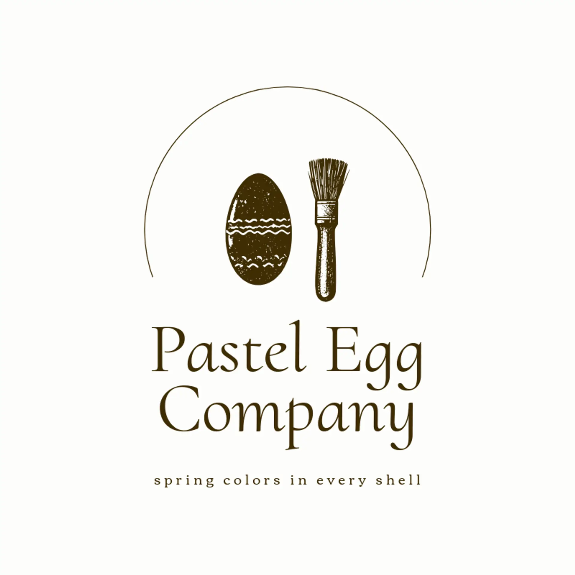 Pastel Egg Company logo for easter