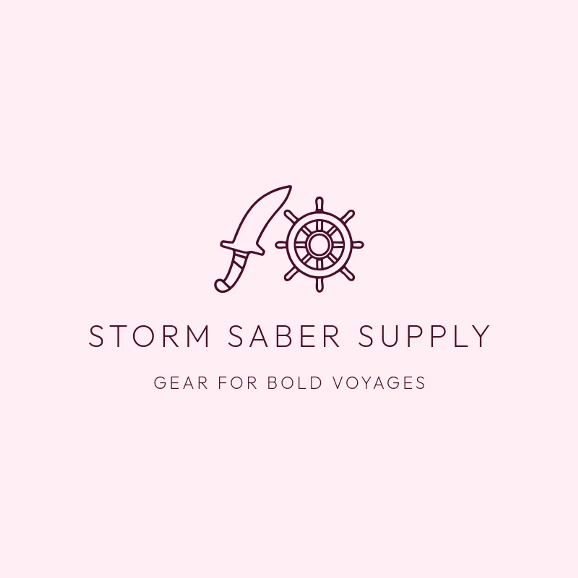 Storm Saber Supply logo for pirate