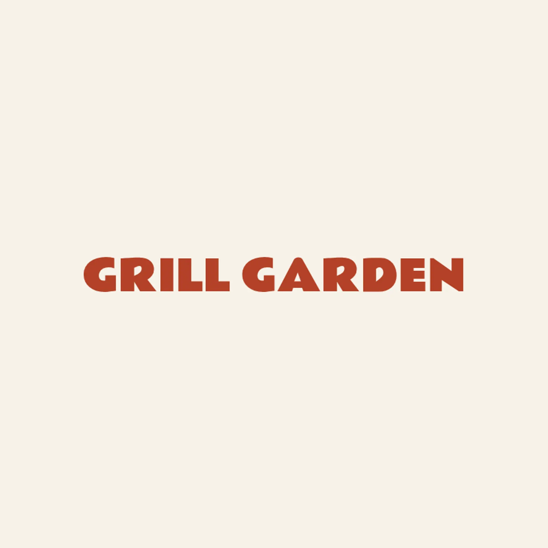 Grill Garden logo for burger restaurant