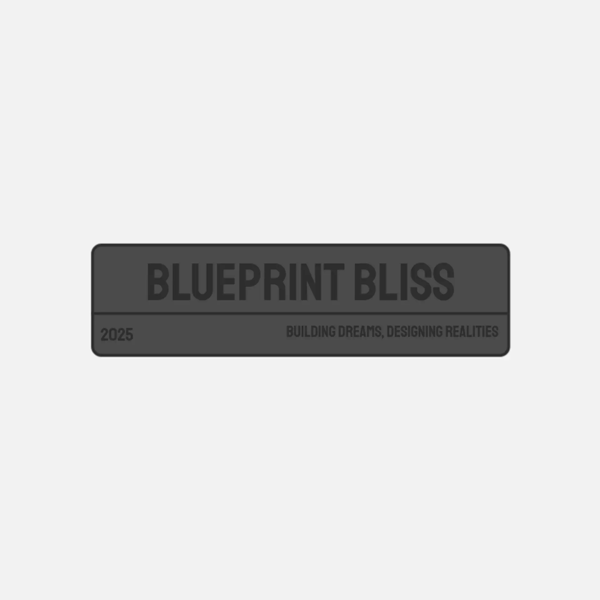 Blueprint Bliss logo for creative real estate