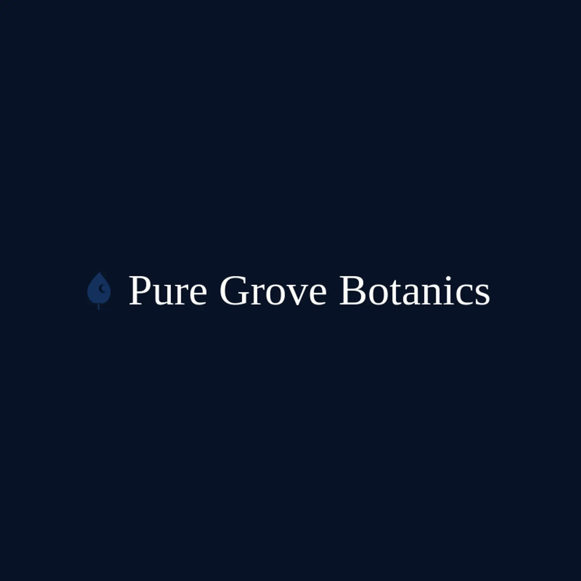 Pure Grove Botanics logo for natural
