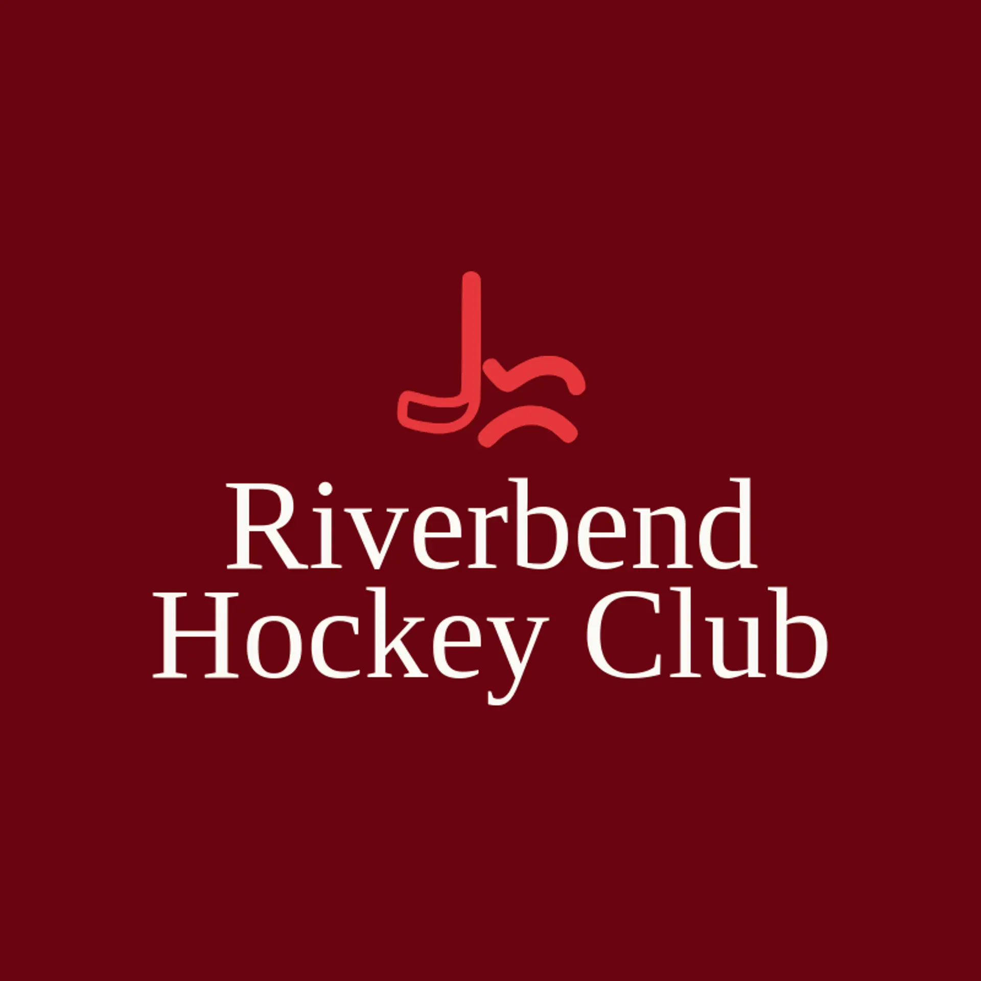 Riverbend Hockey Club logo for hockey stick