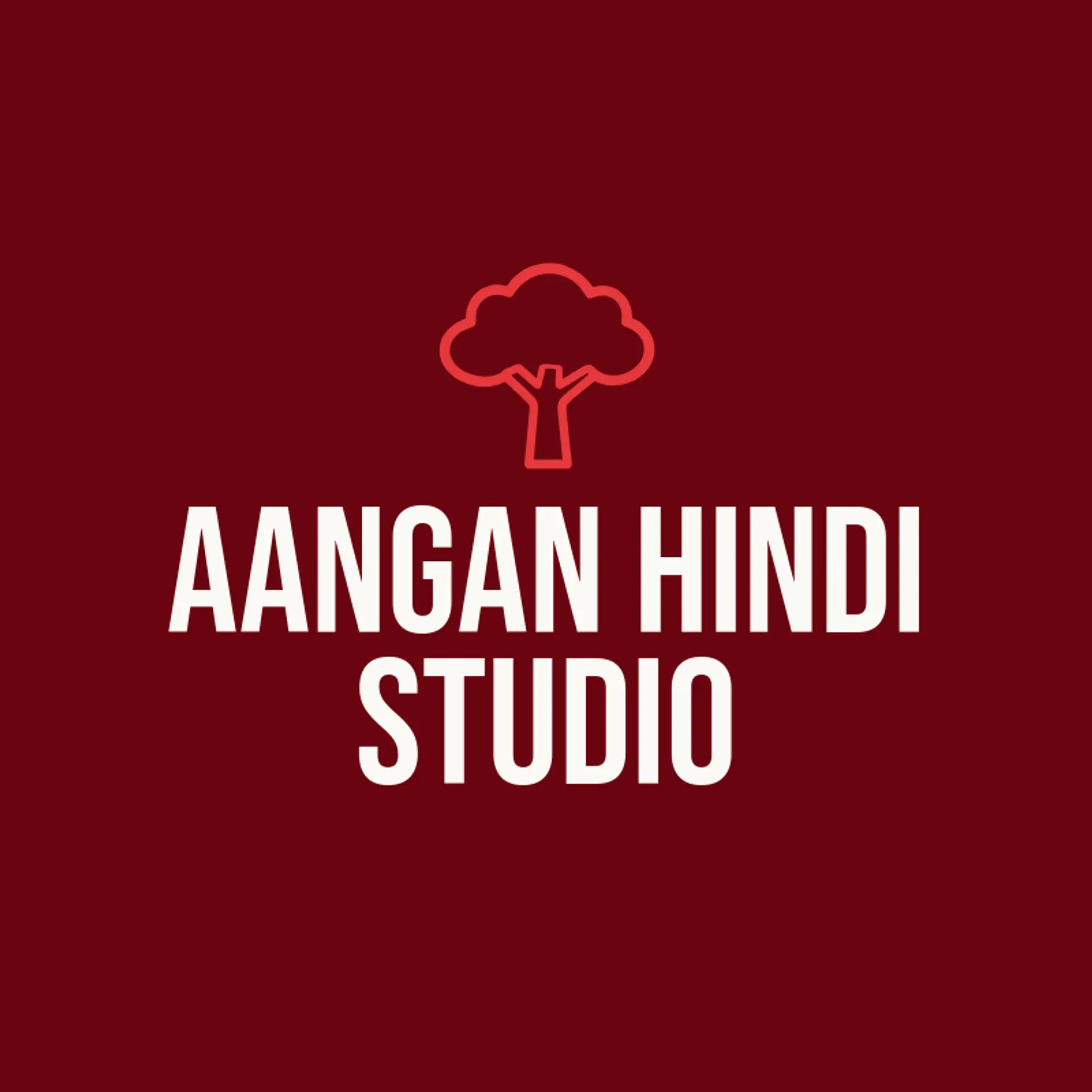 Aangan Hindi Studio logo for hindi