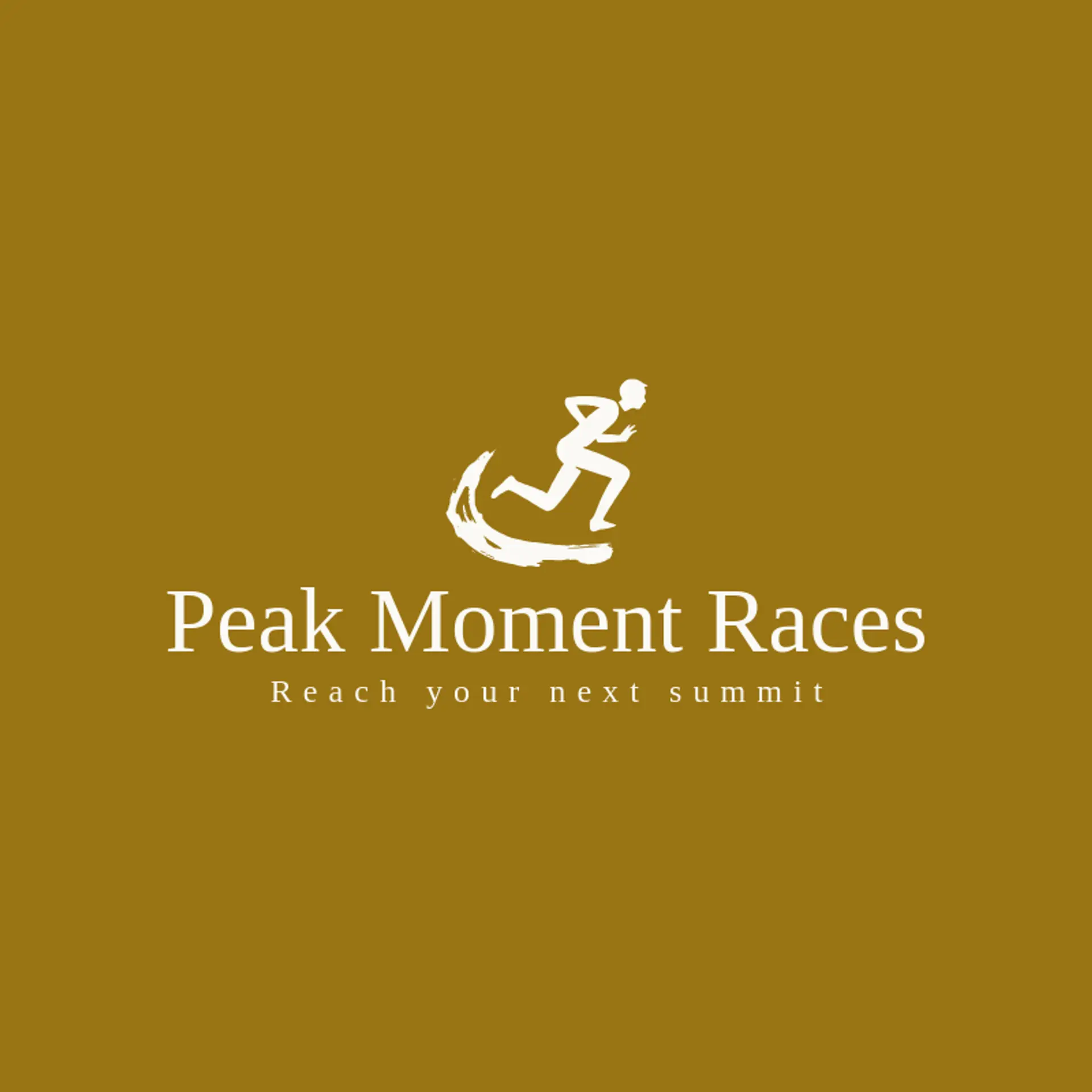 Peak Moment Races logo for marathon