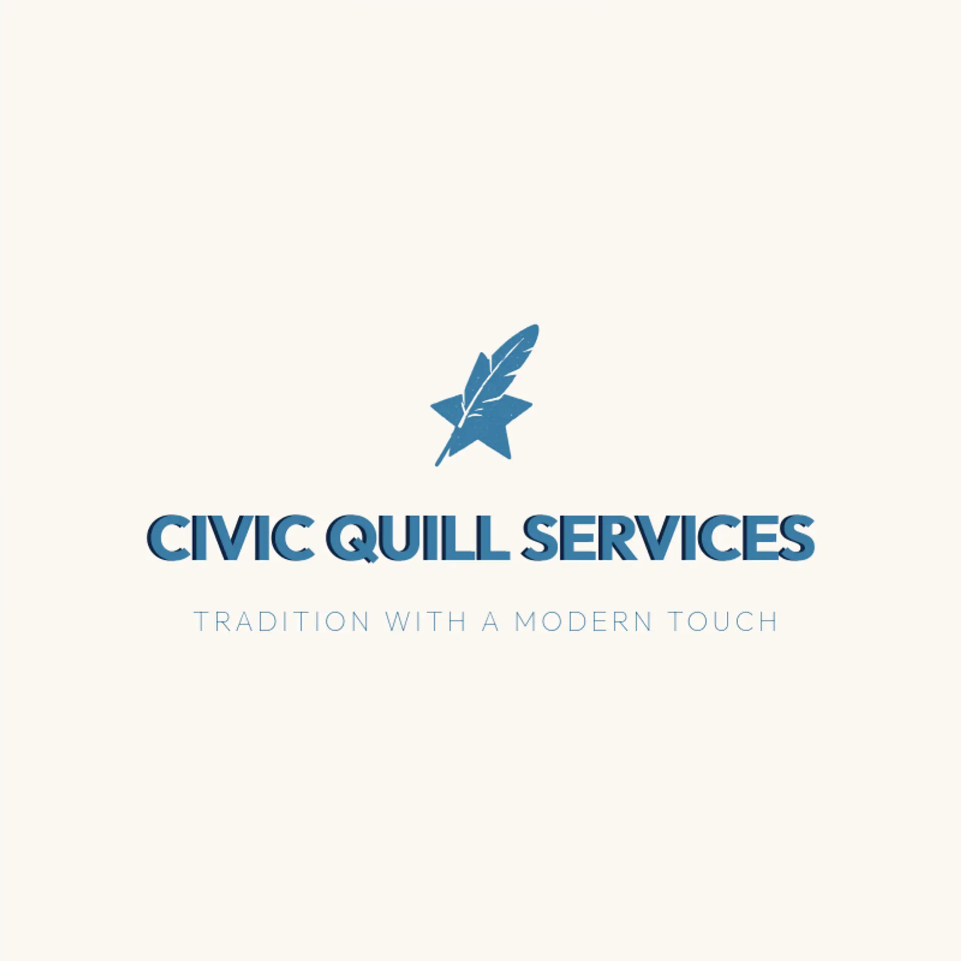 Civic Quill Services logo for notary