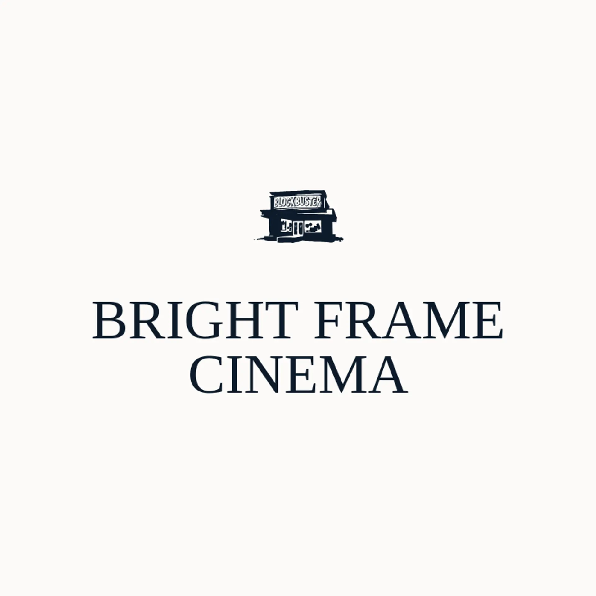 Bright Frame Cinema logo for blockbuster