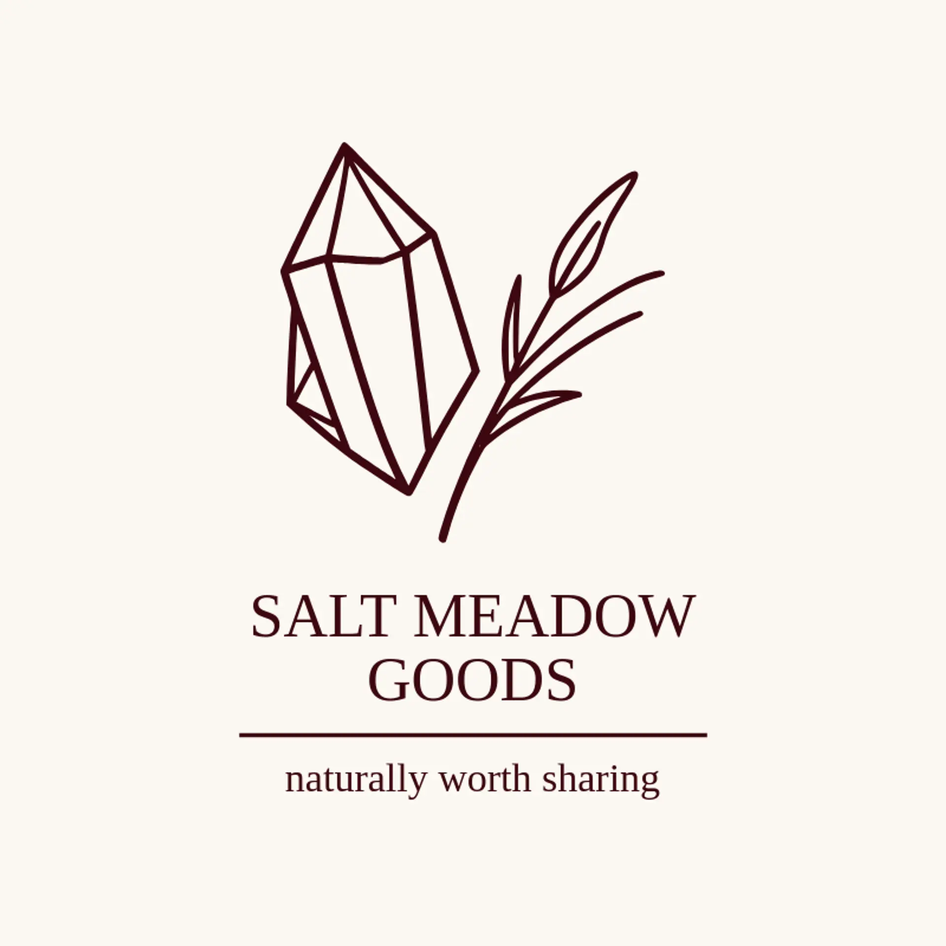 Salt Meadow Goods logo for salt