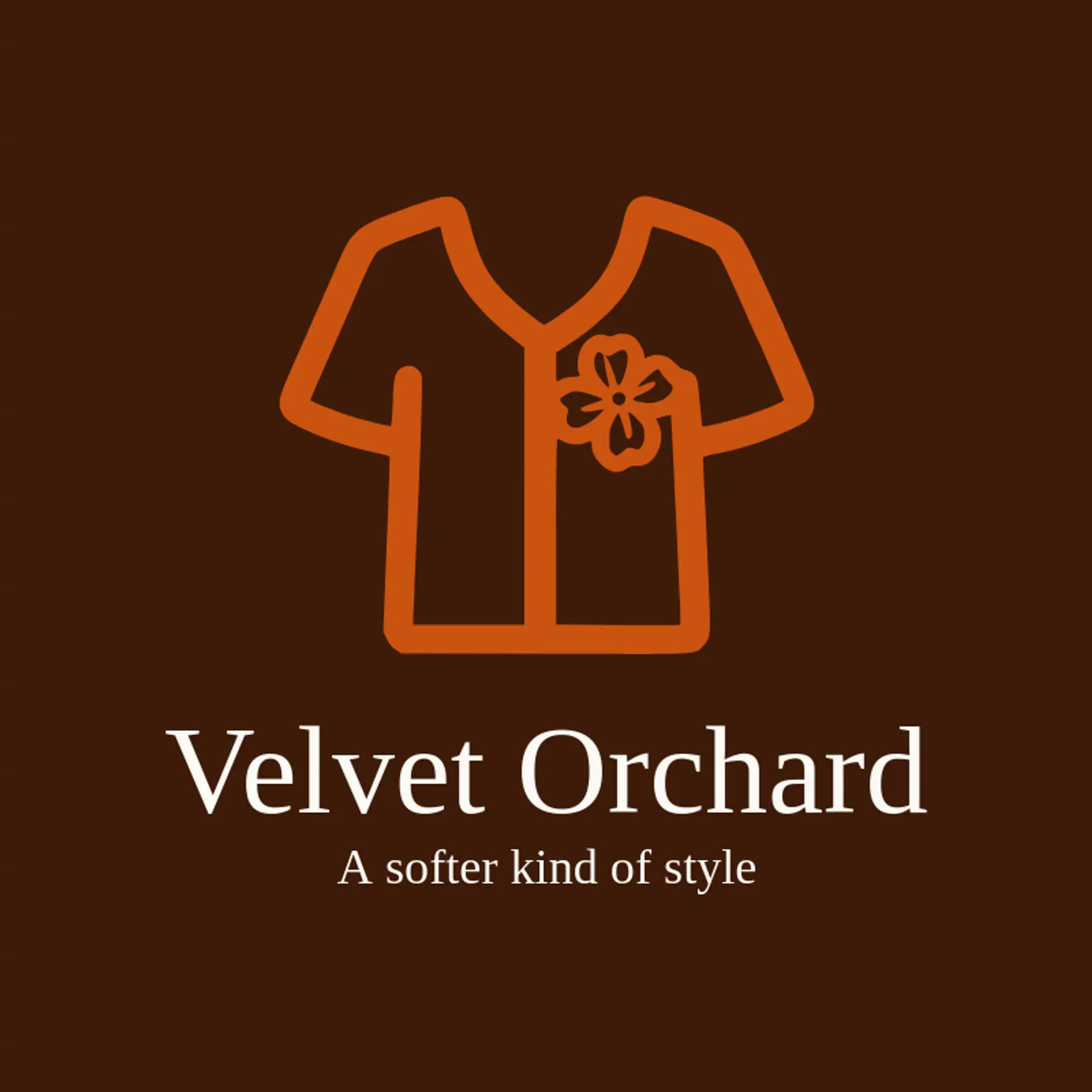 Velvet Orchard logo for apparel