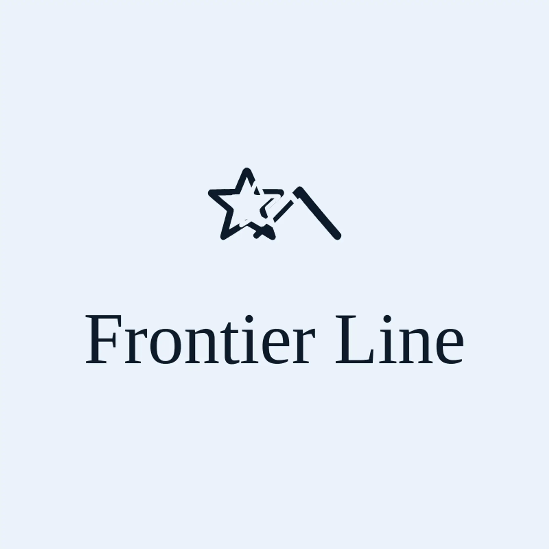 Frontier Line logo for sheriff