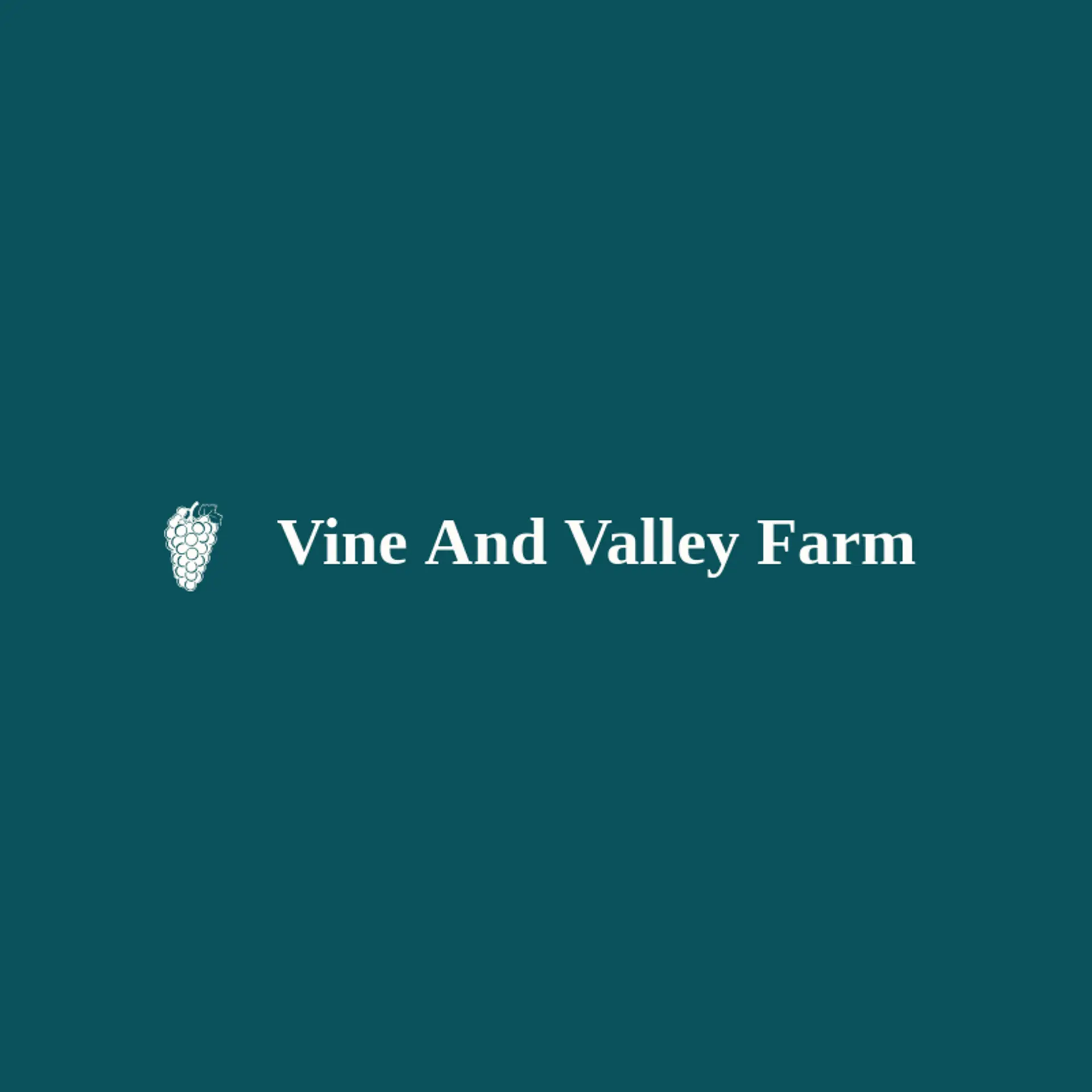 Vine and Valley Farm logo for vine