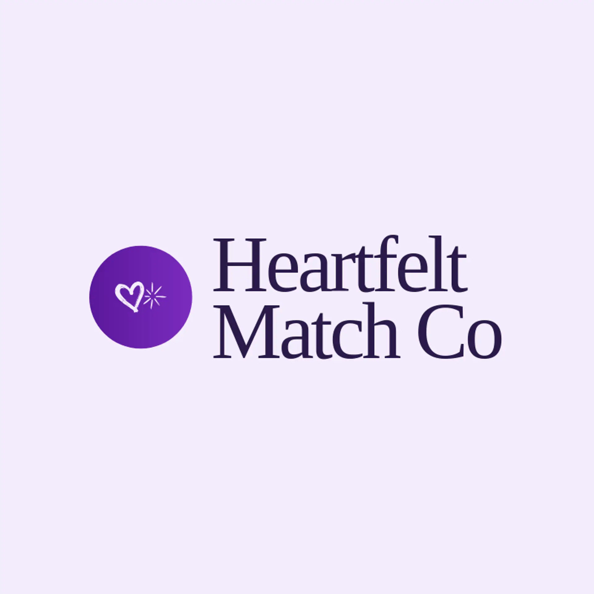 Heartfelt Match Co logo for lover