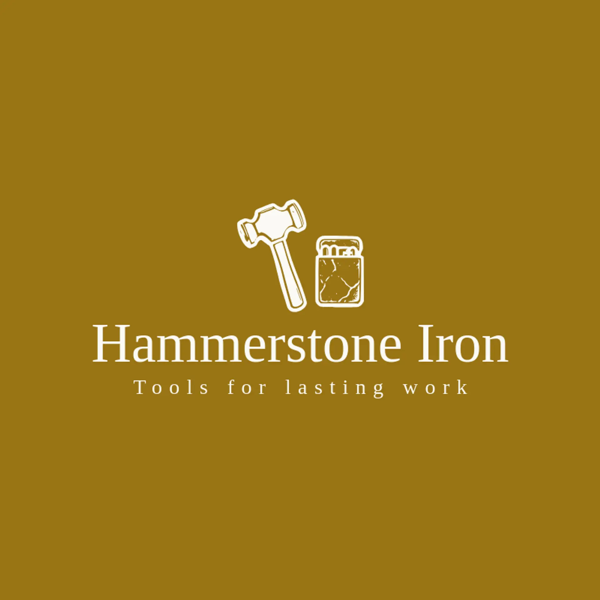 Hammerstone Iron logo for iron
