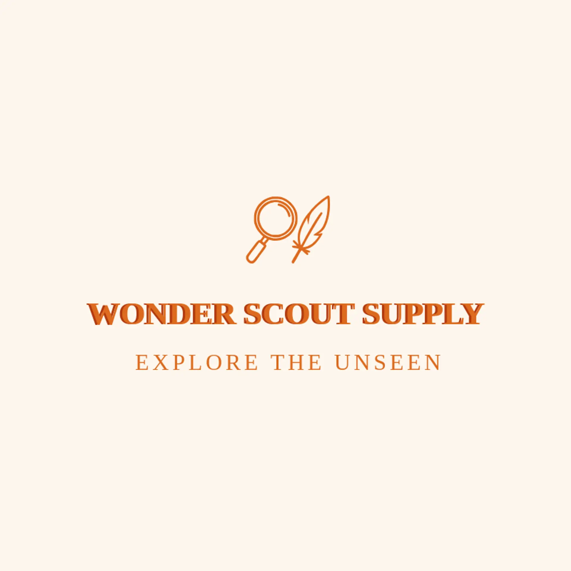 Wonder Scout Supply logo for magnifying glass