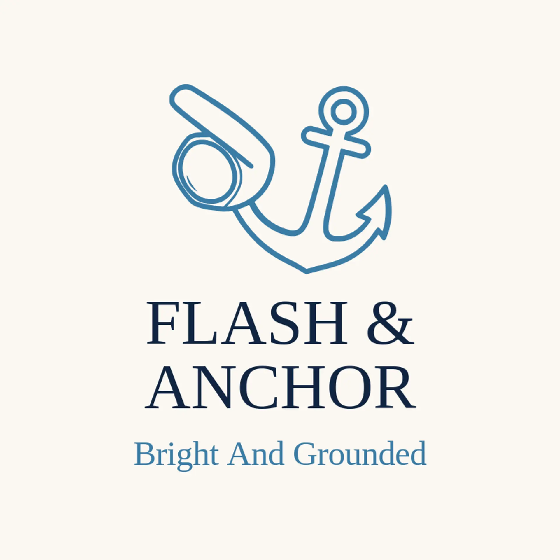 Flash & Anchor logo for photo