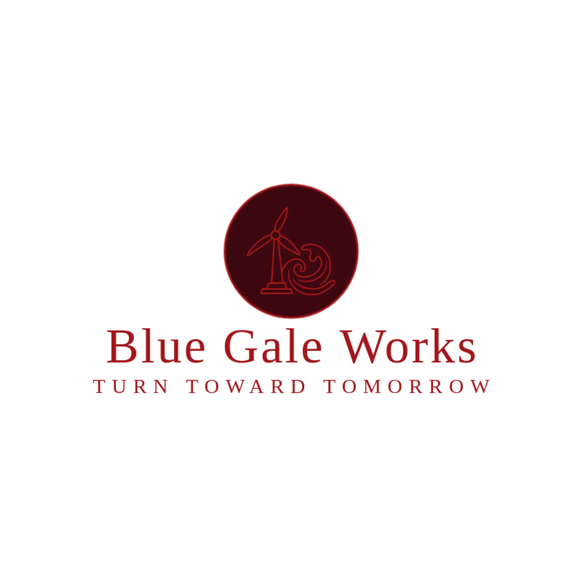 Blue Gale Works logo for wind