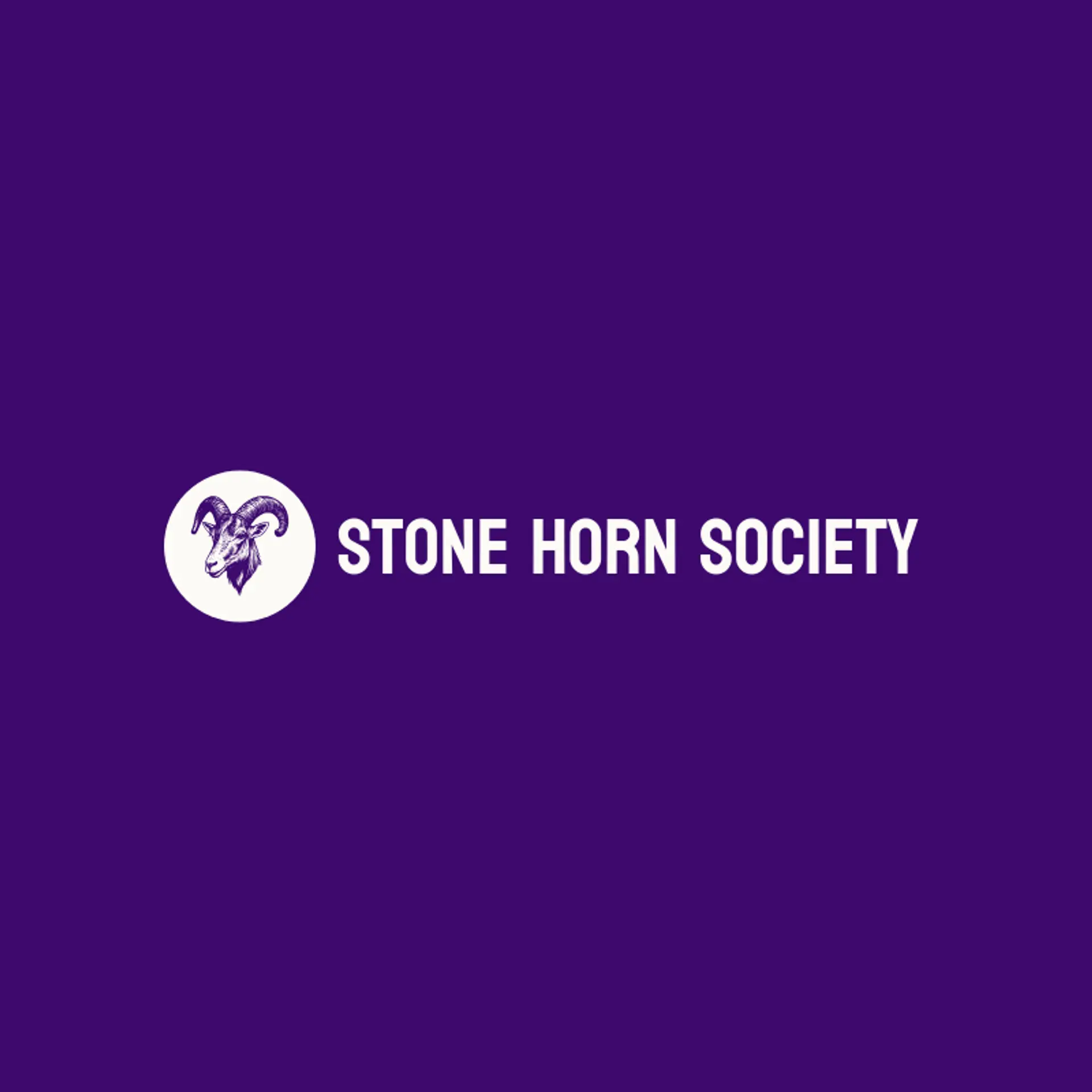 Stone Horn Society logo for goat