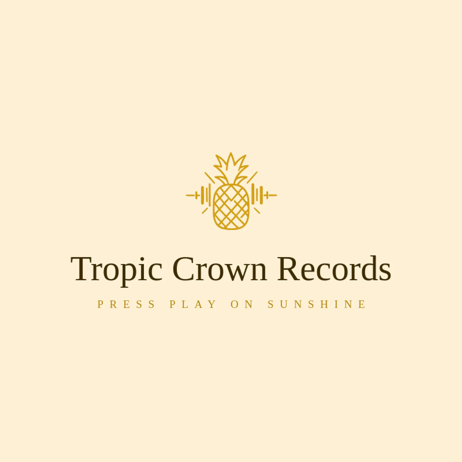 Tropic Crown Records logo for pineapple