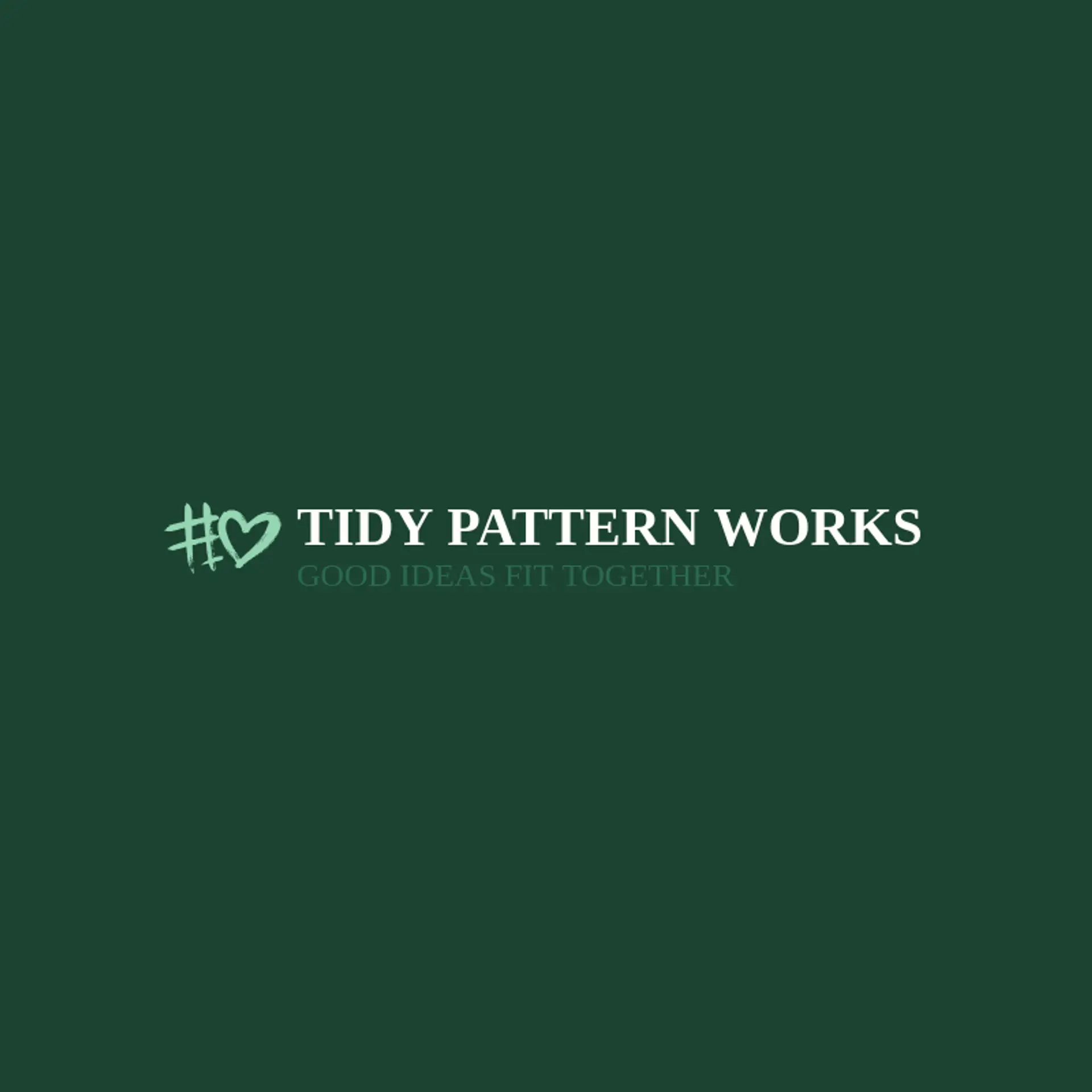 Tidy Pattern Works logo for grid