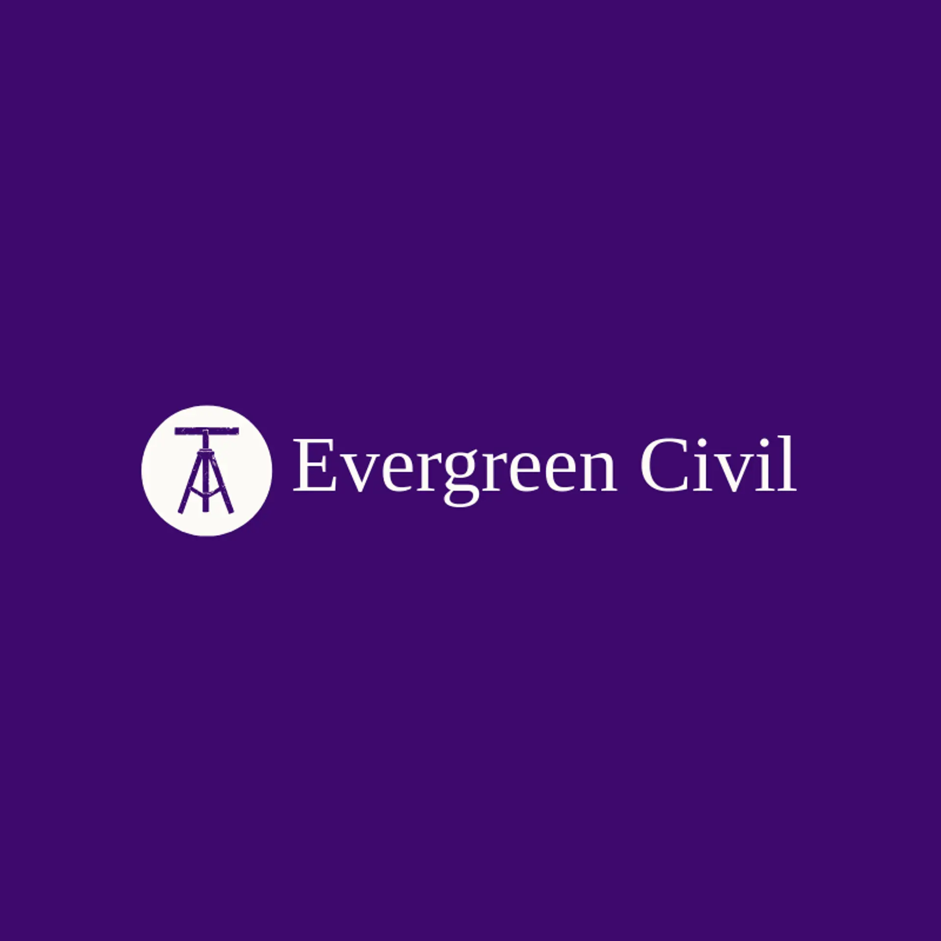 Evergreen Civil logo for infrastructure