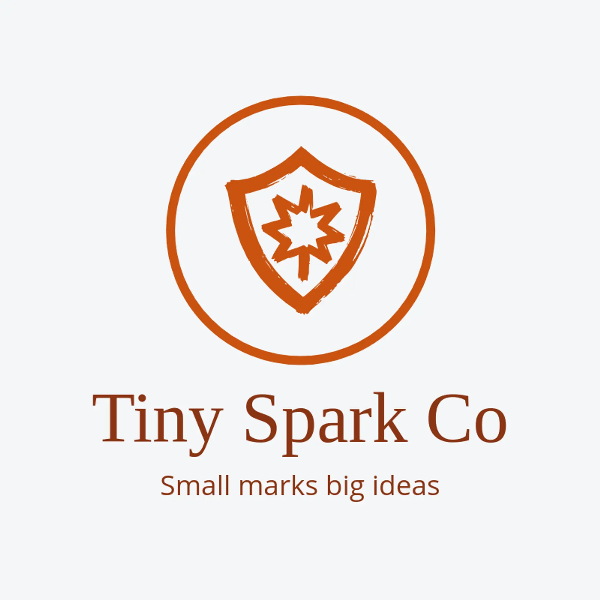 Tiny Spark Co logo for coding