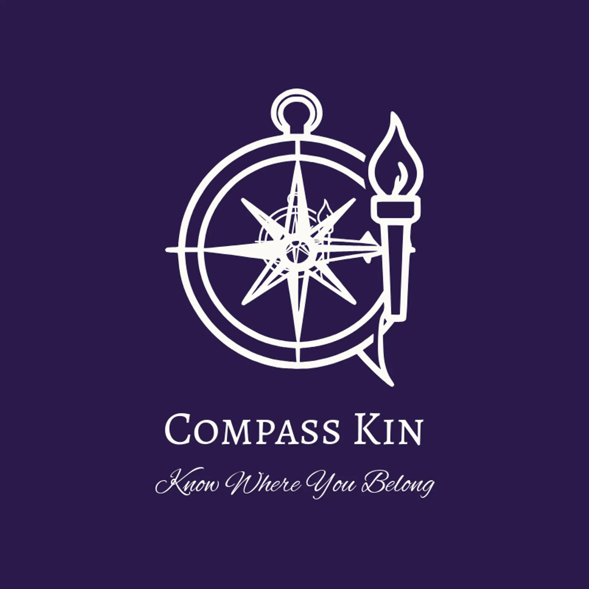 Compass Kin logo for family crest