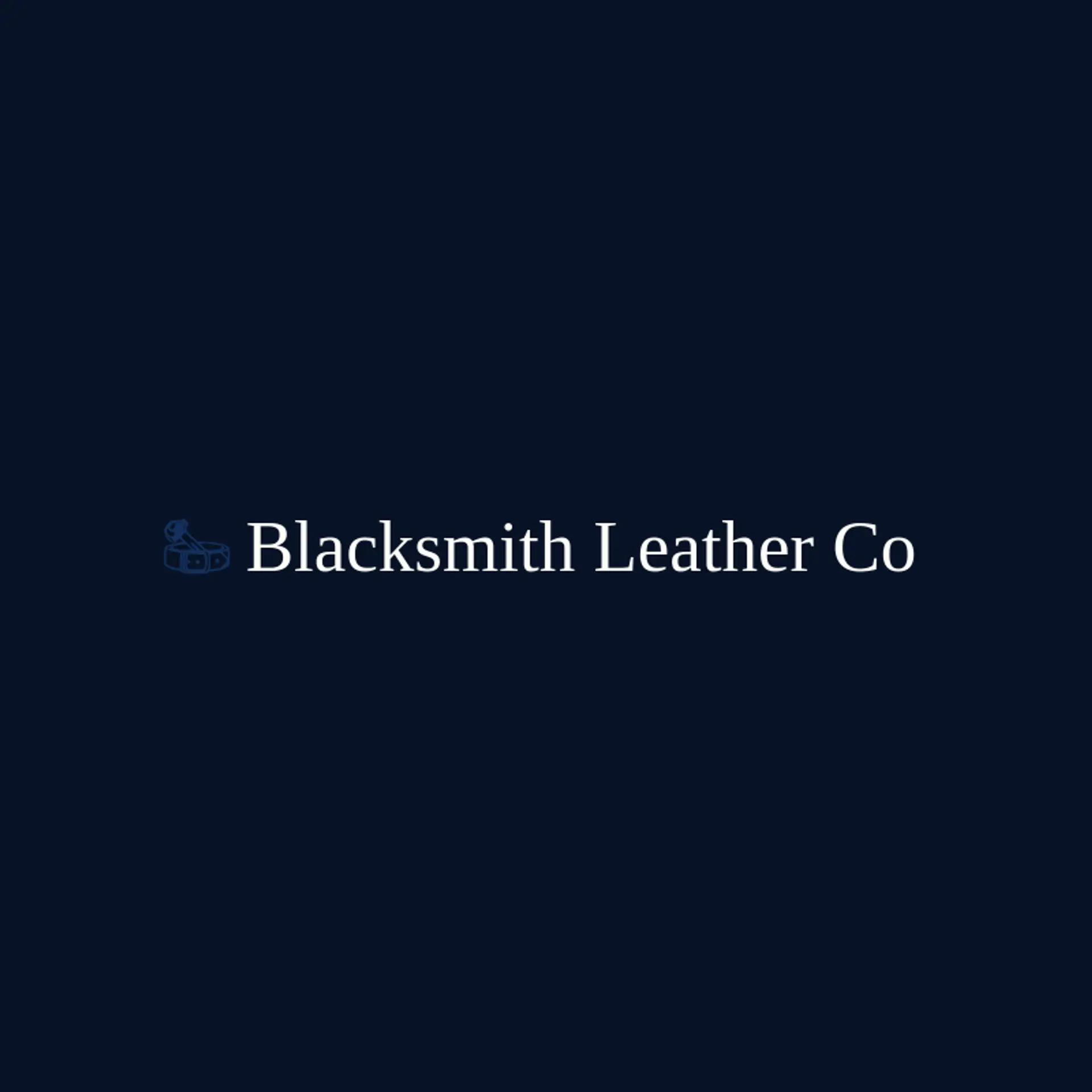 Blacksmith Leather Co logo for leather