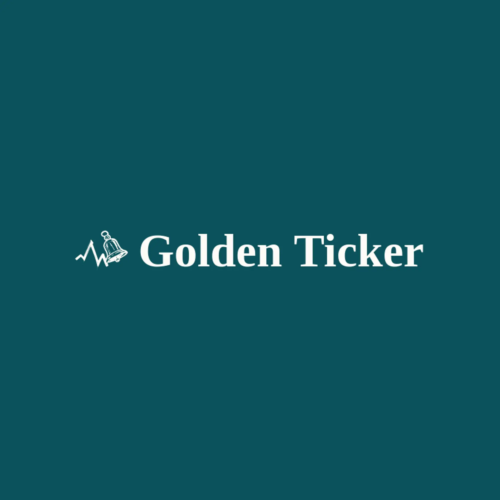Golden Ticker logo for stock market
