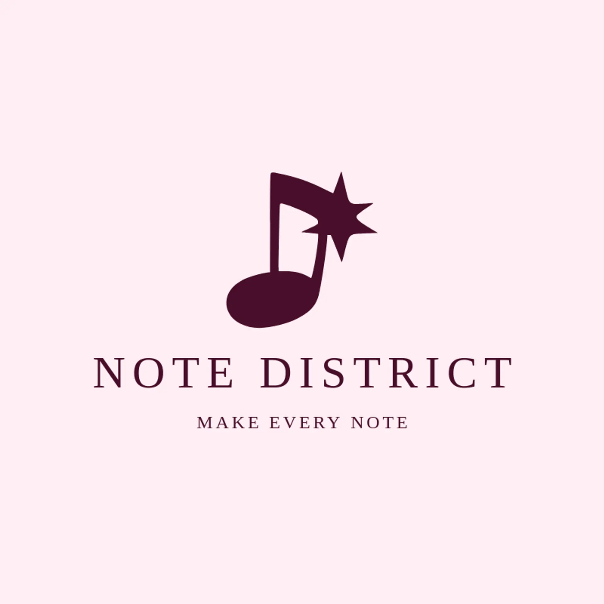 Note District logo for hip hop