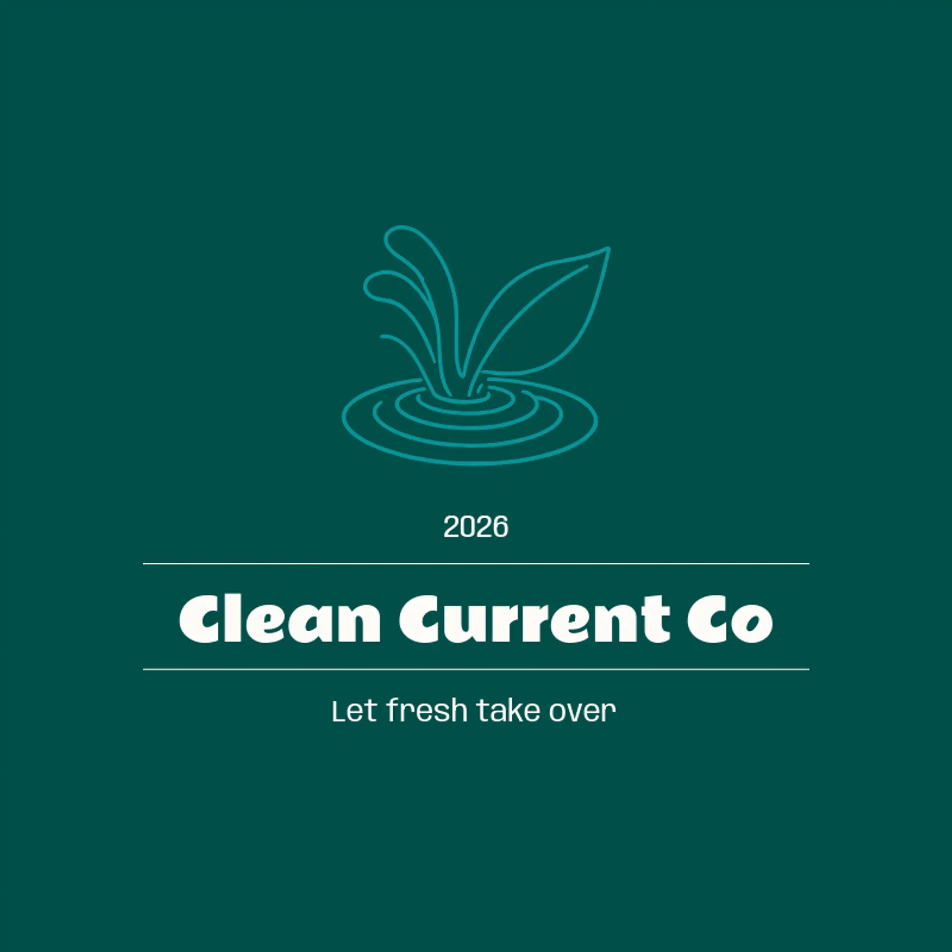 Clean Current Co logo for pressure wash