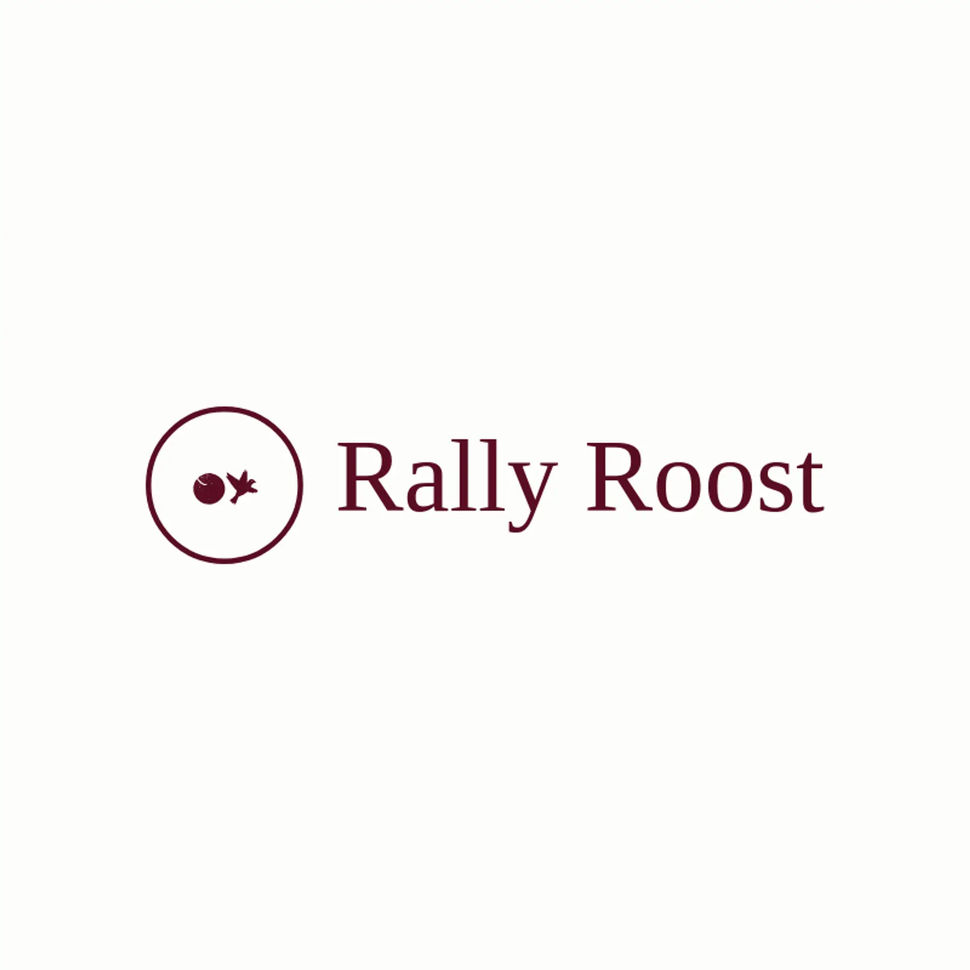 Rally Roost logo for ping pong