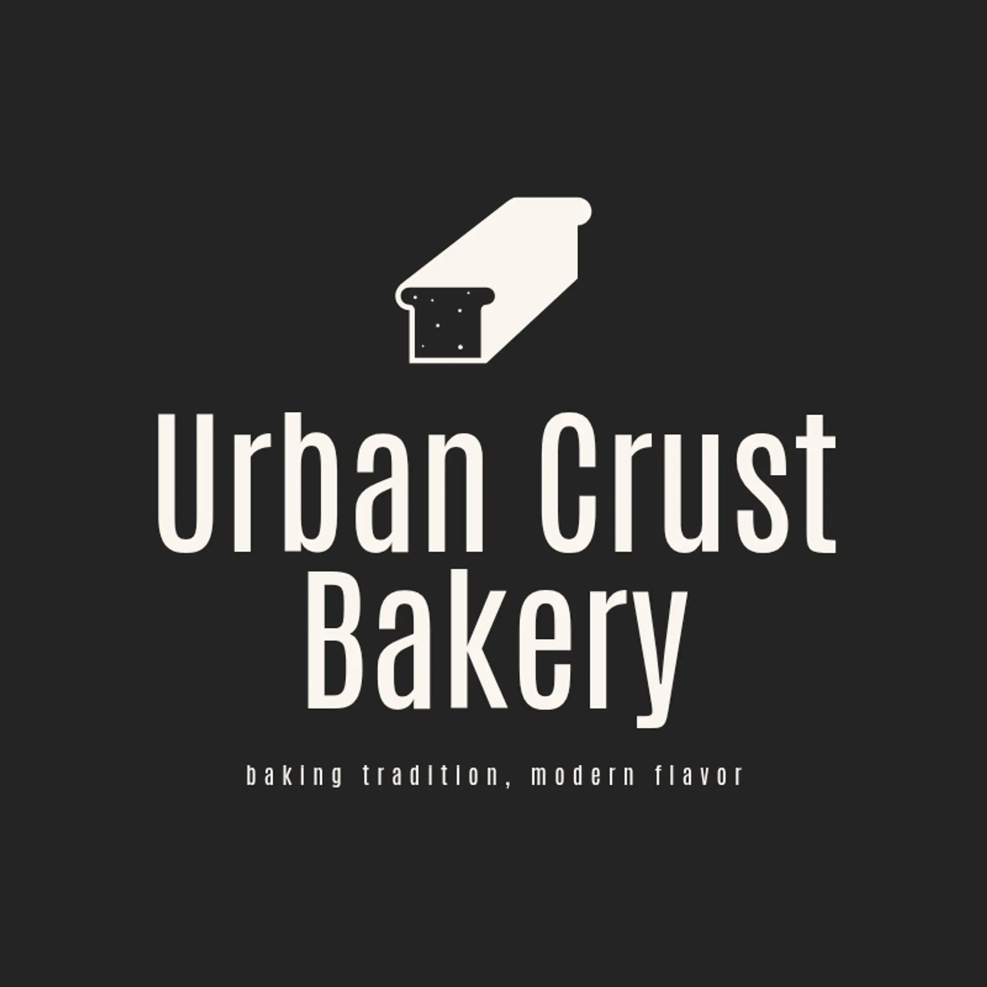 Urban Crust Bakery logo for modern bakery