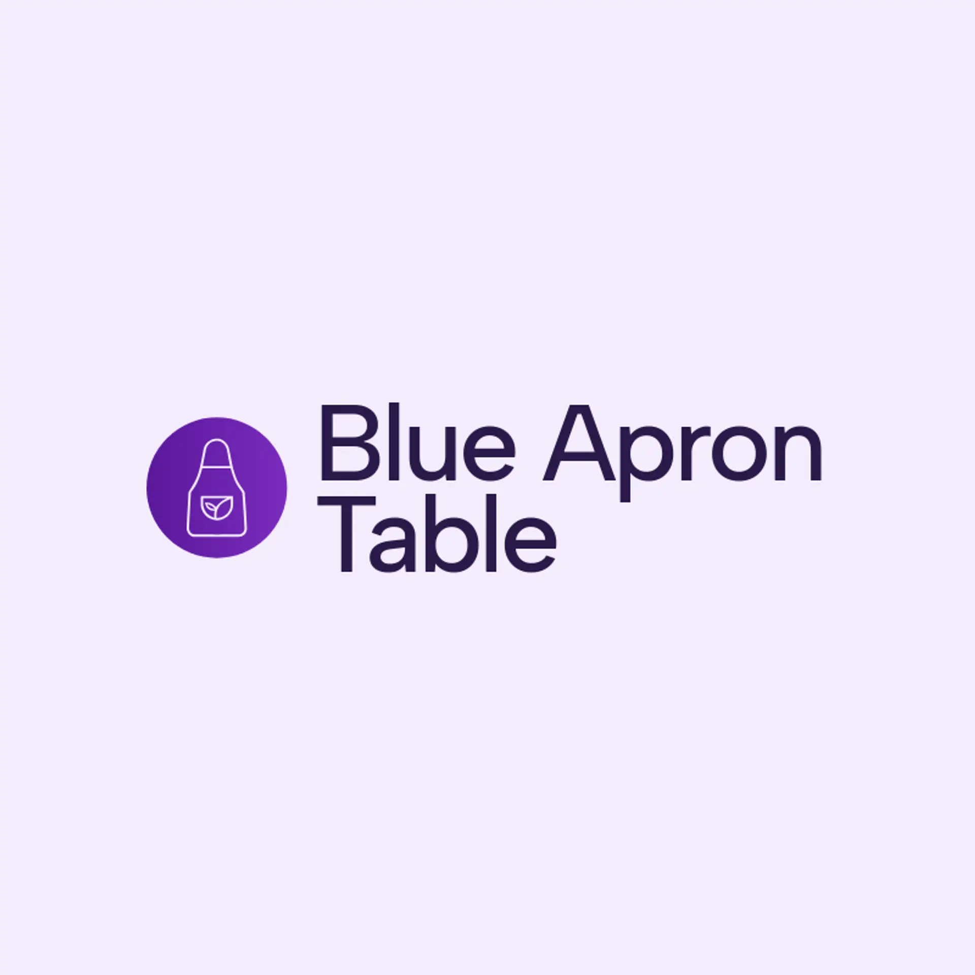 Blue Apron Table logo for chef