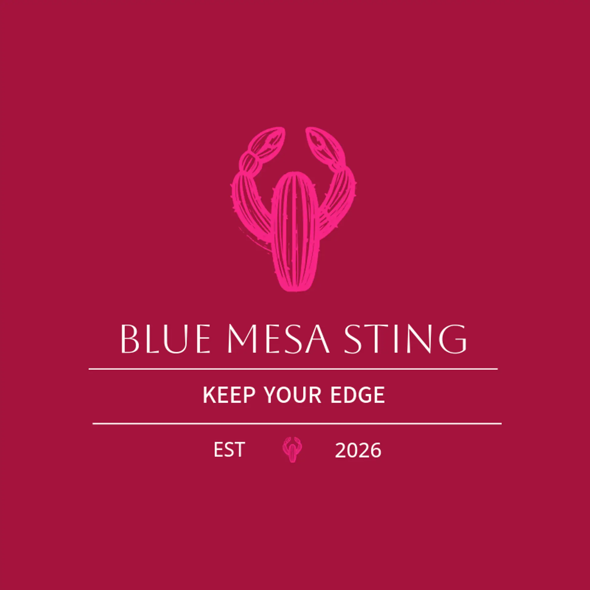 Blue Mesa Sting logo for scorpion