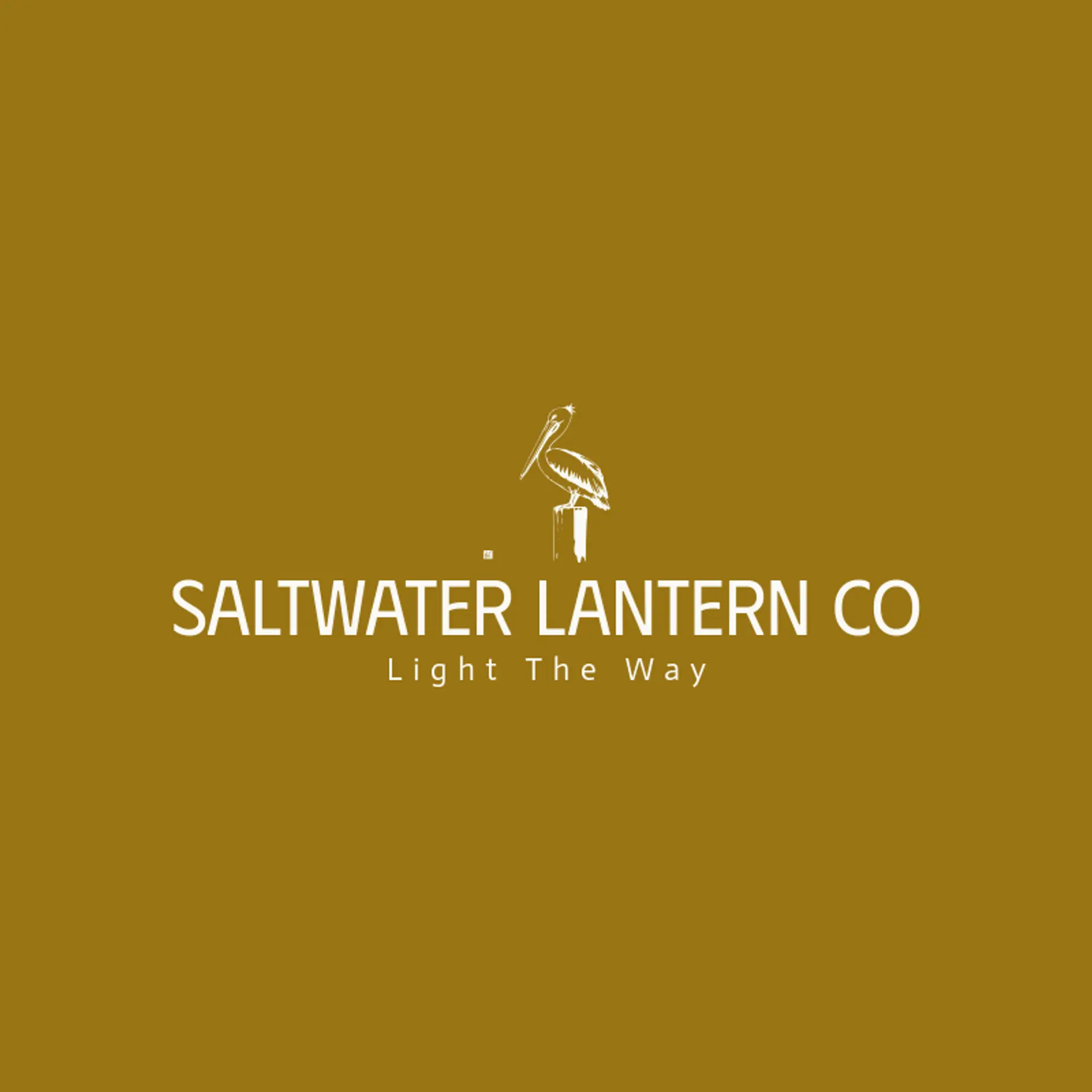 Saltwater Lantern Co logo for pelican