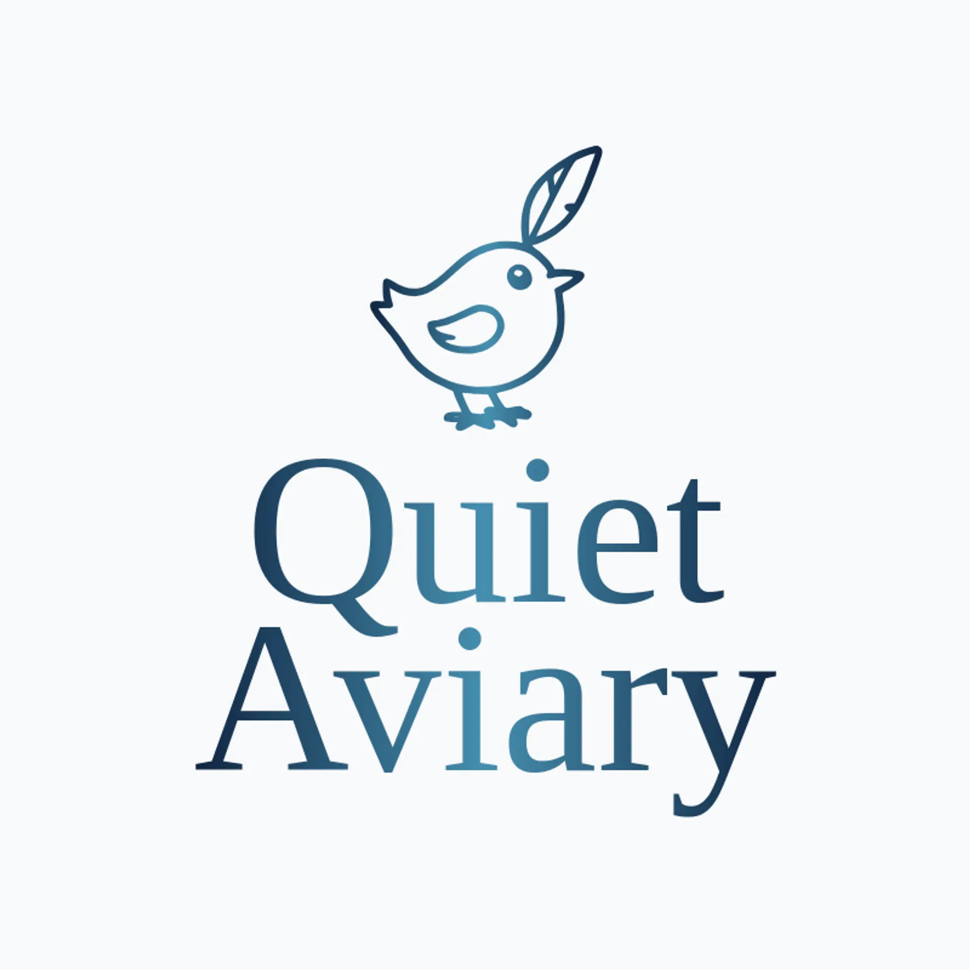 Quiet Aviary logo for finch