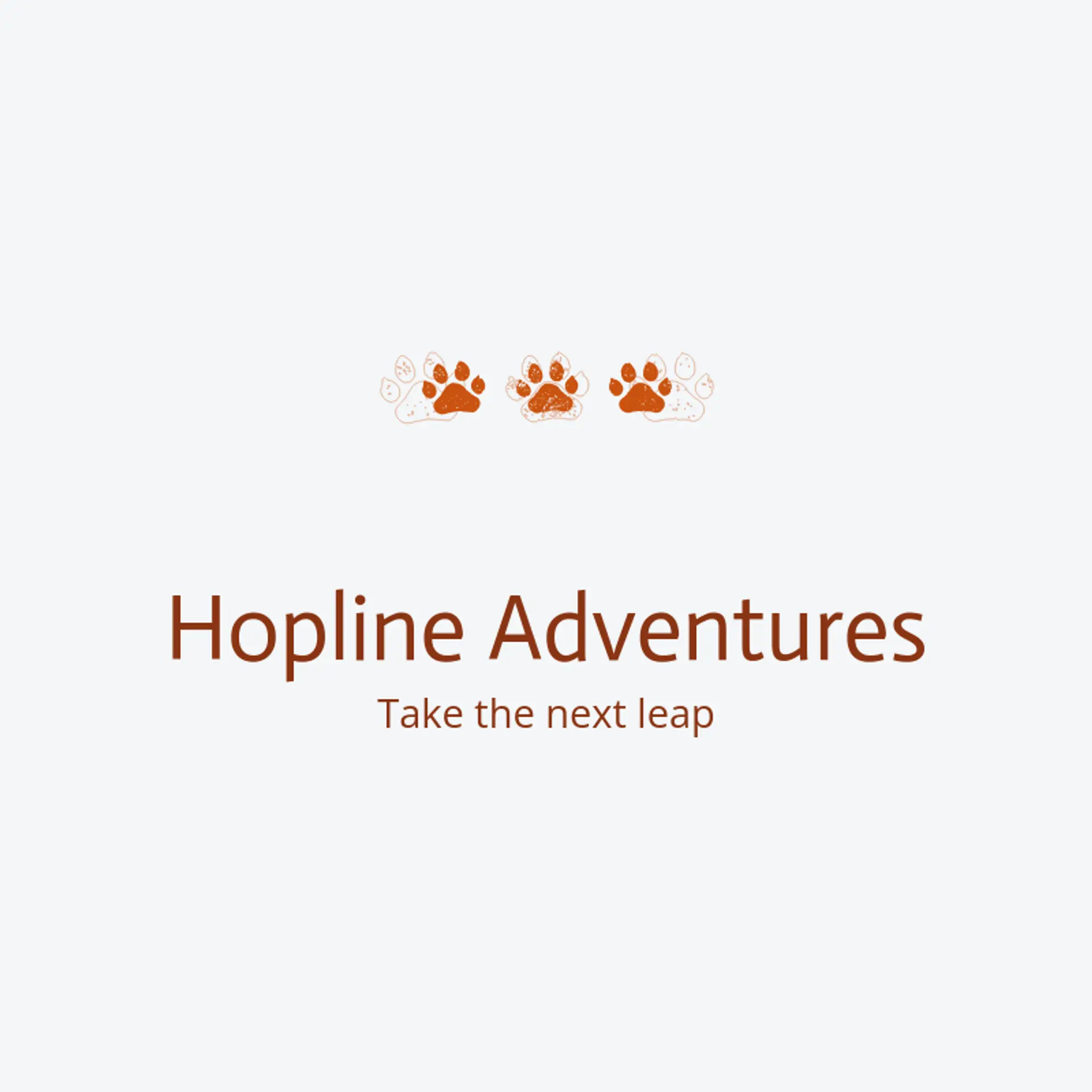 Hopline Adventures logo for rabbit